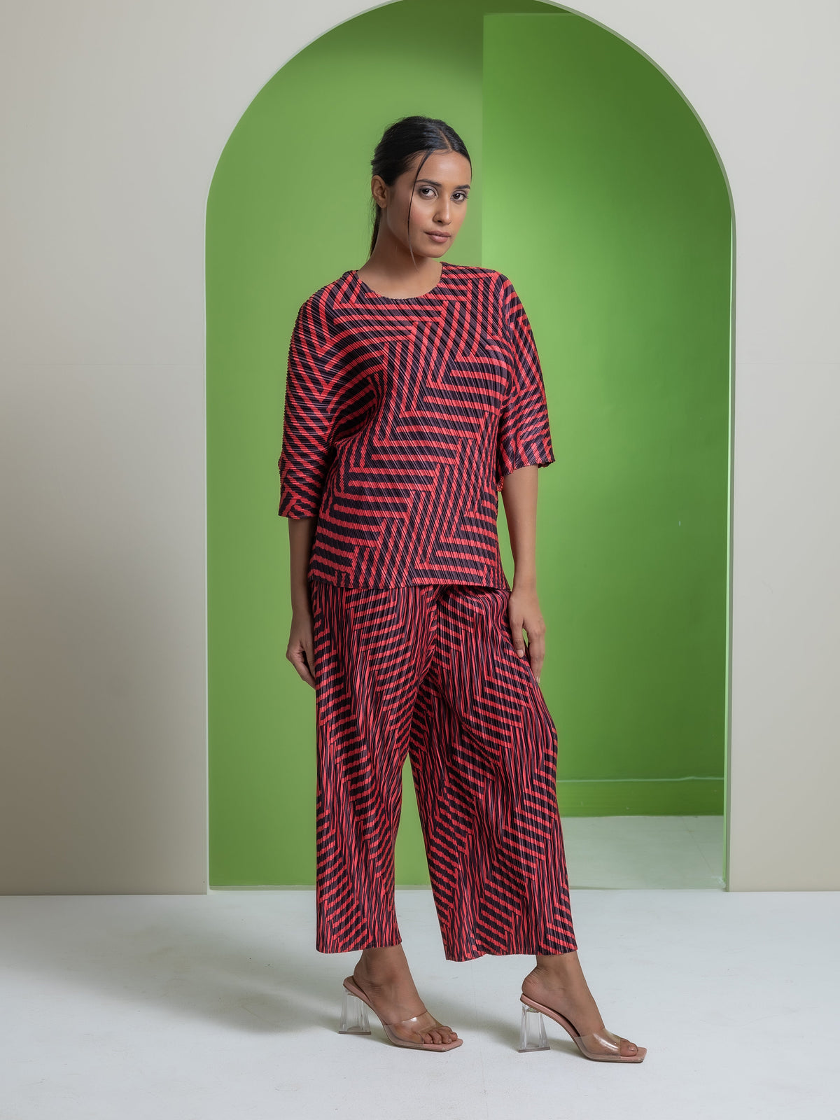 Midnight Pleated Co-ord Set
