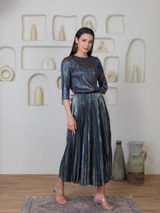 Mirage Metallic Skirt Set