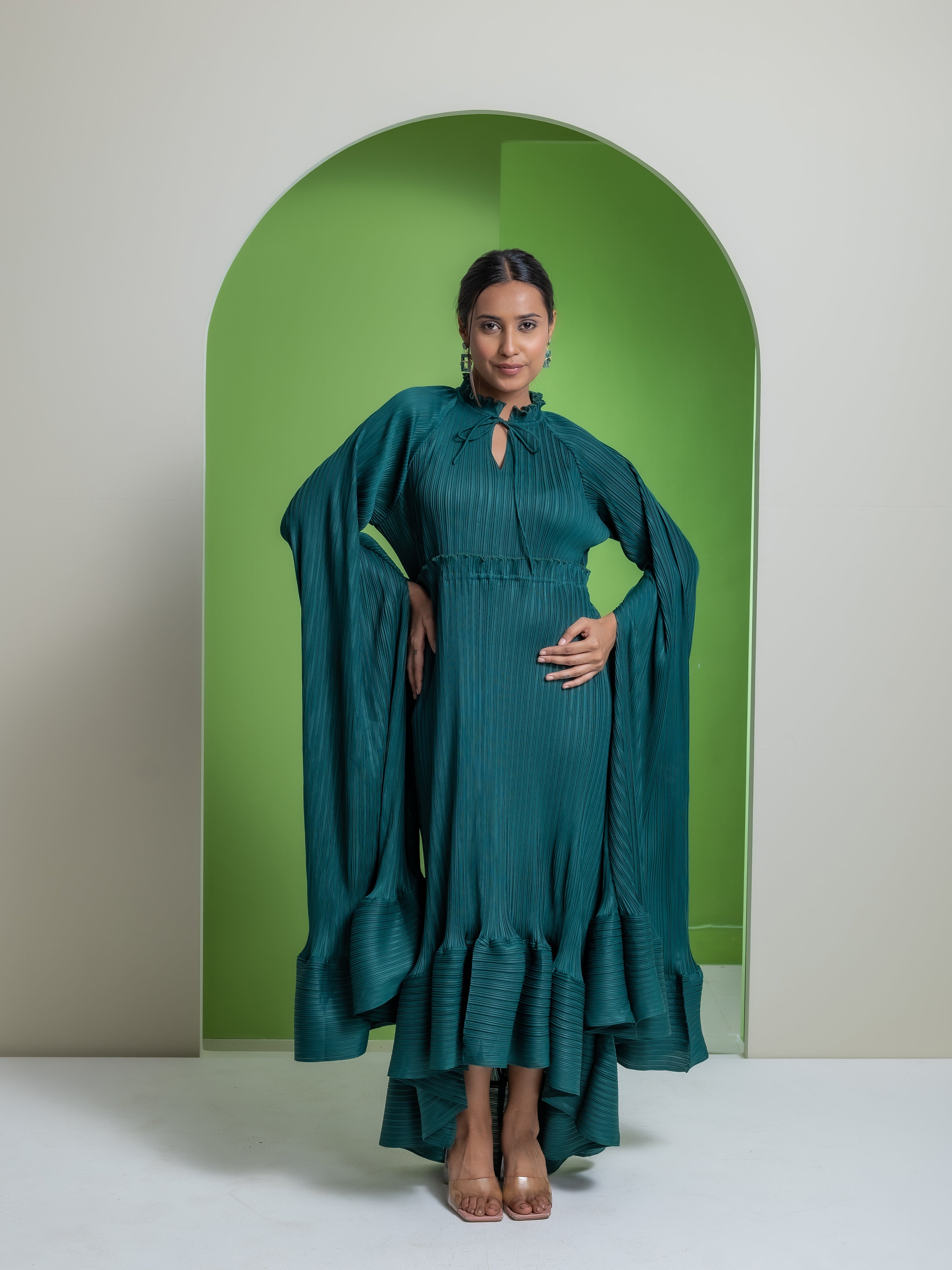 Celestial Pleated Dress