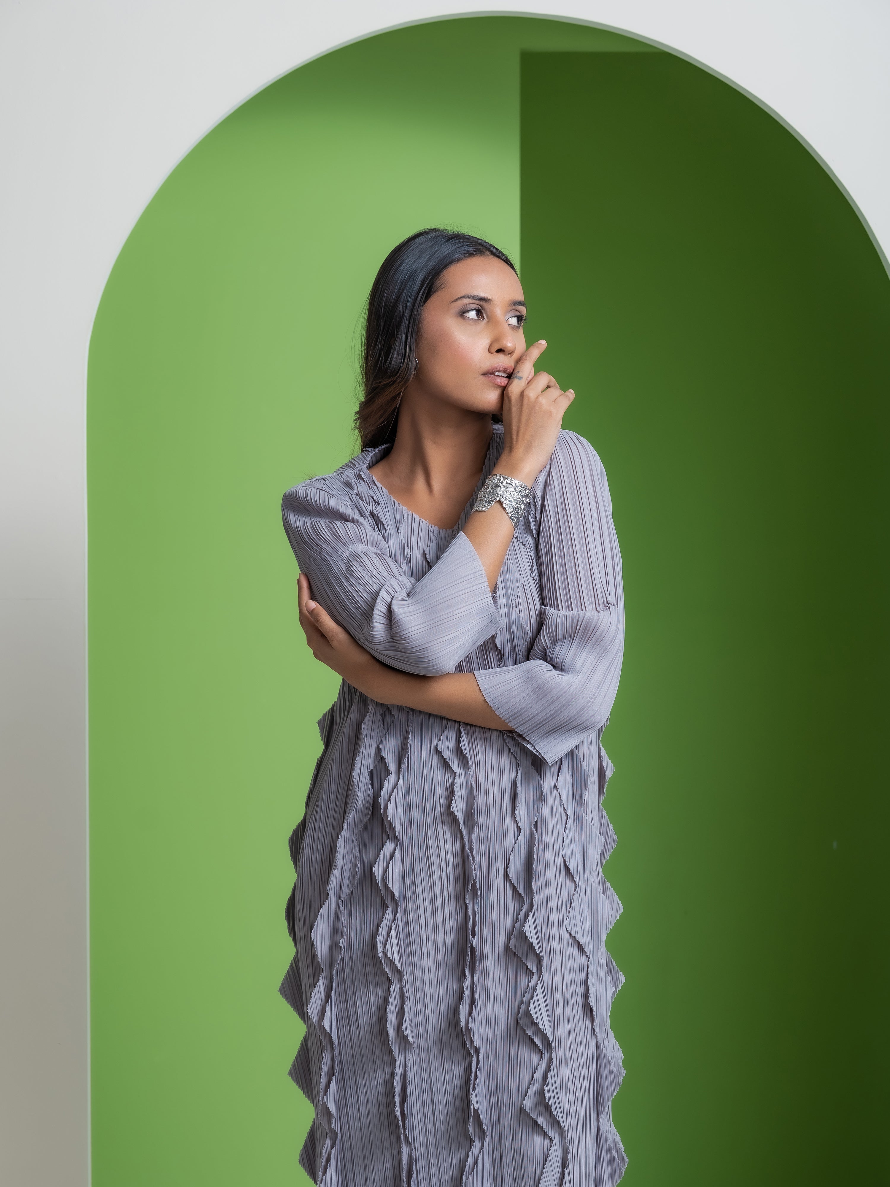 Willow Pleated Dress