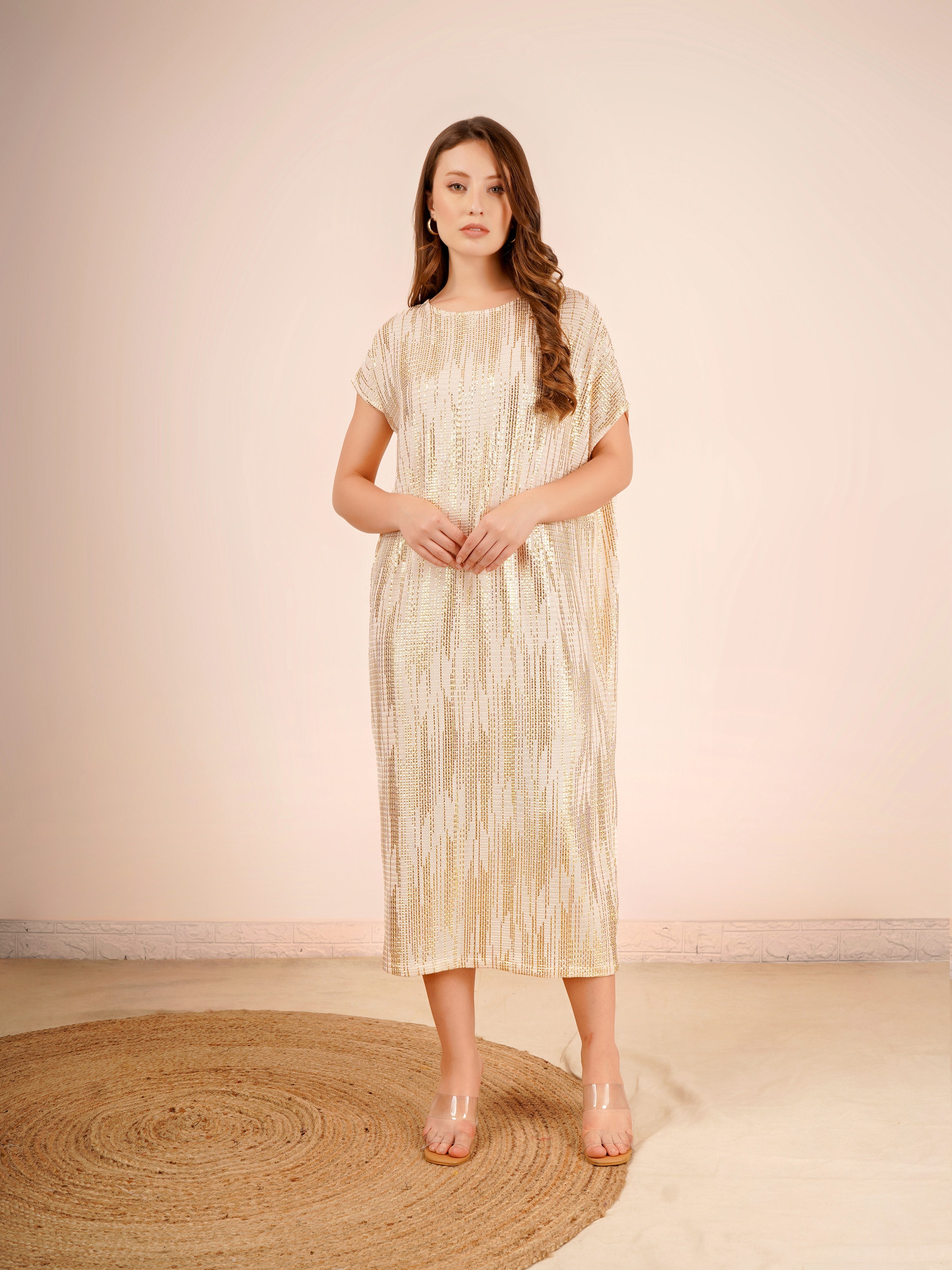 Ruby Dress In Off White Color