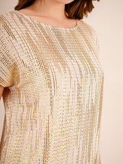 Ruby Dress In Off White Color