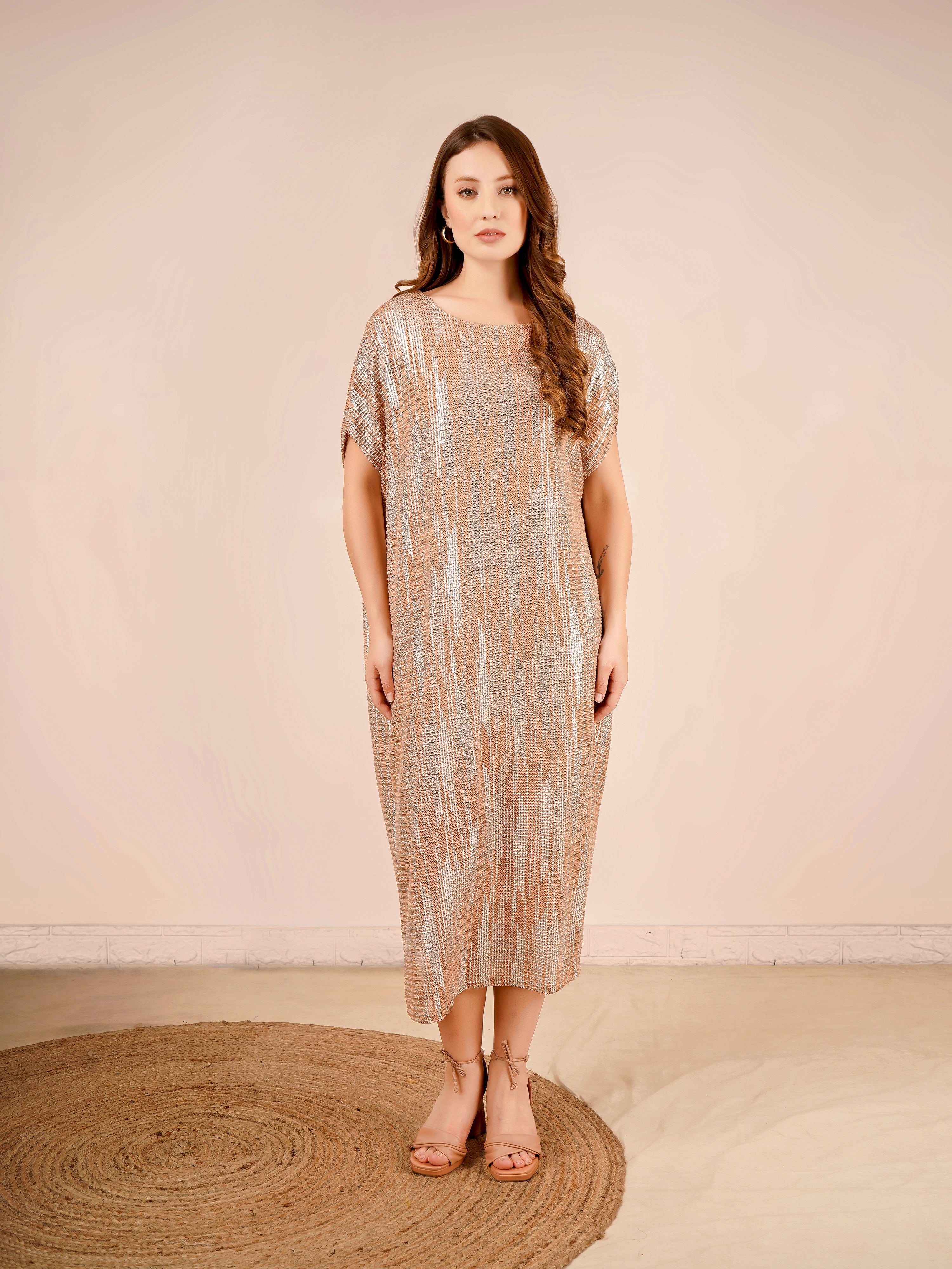 Ruby Dress In Gold Color