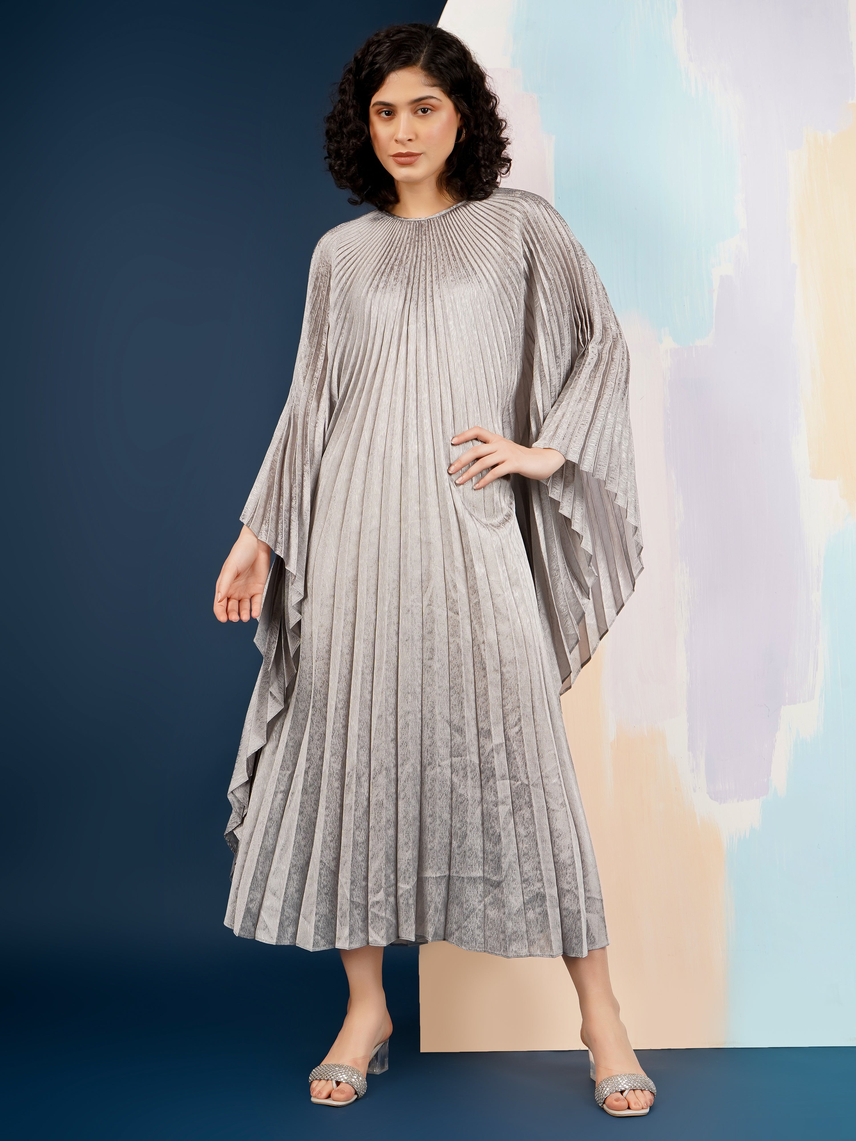 Ellana Metallic Dress