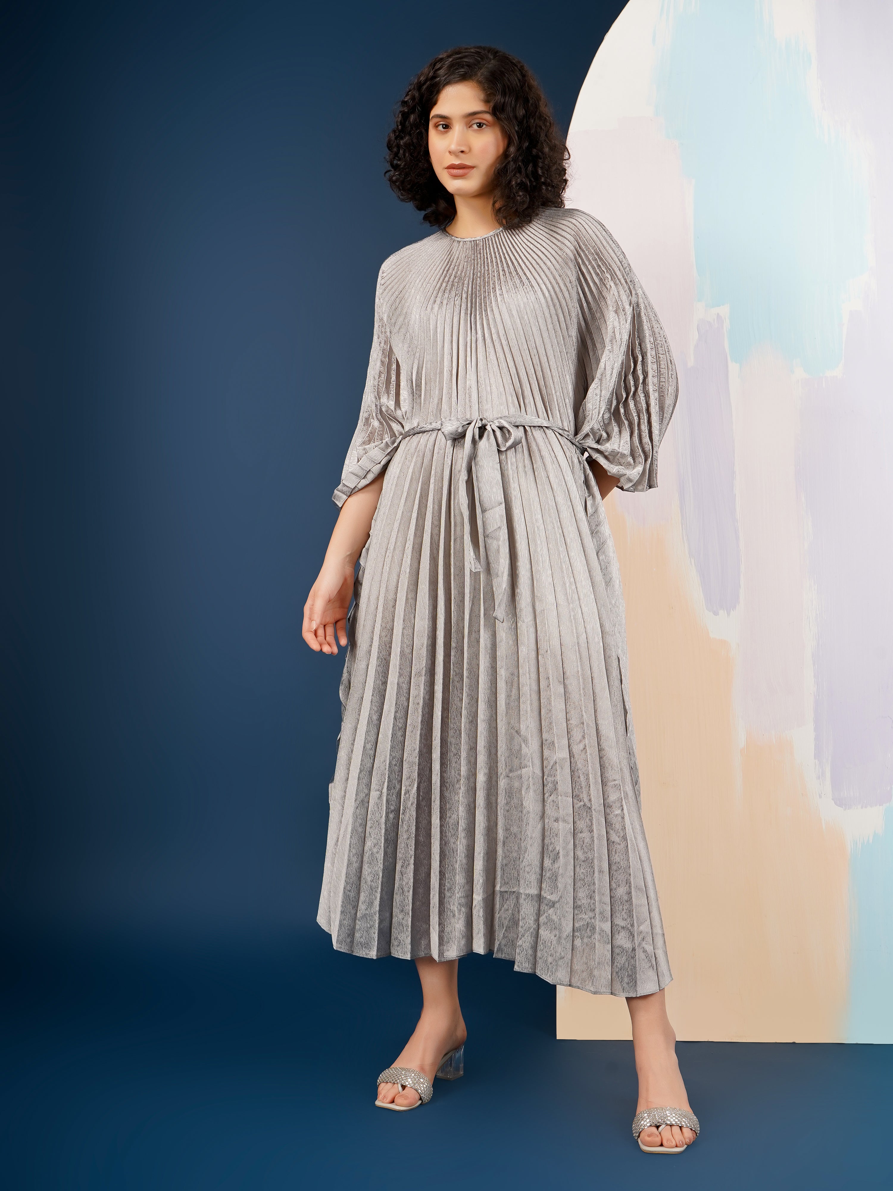 Ellana Metallic Dress