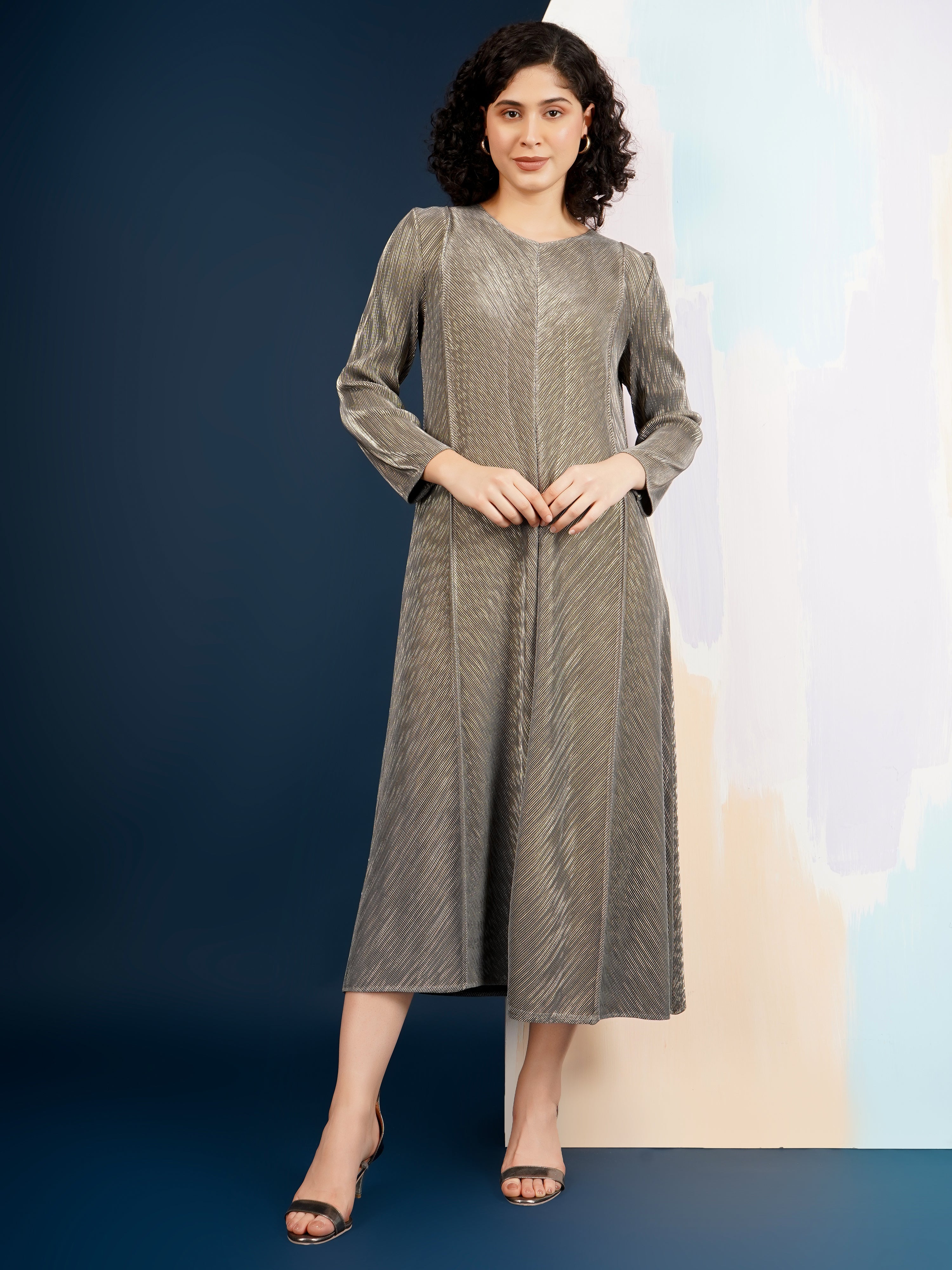 Harper Metallic Dress