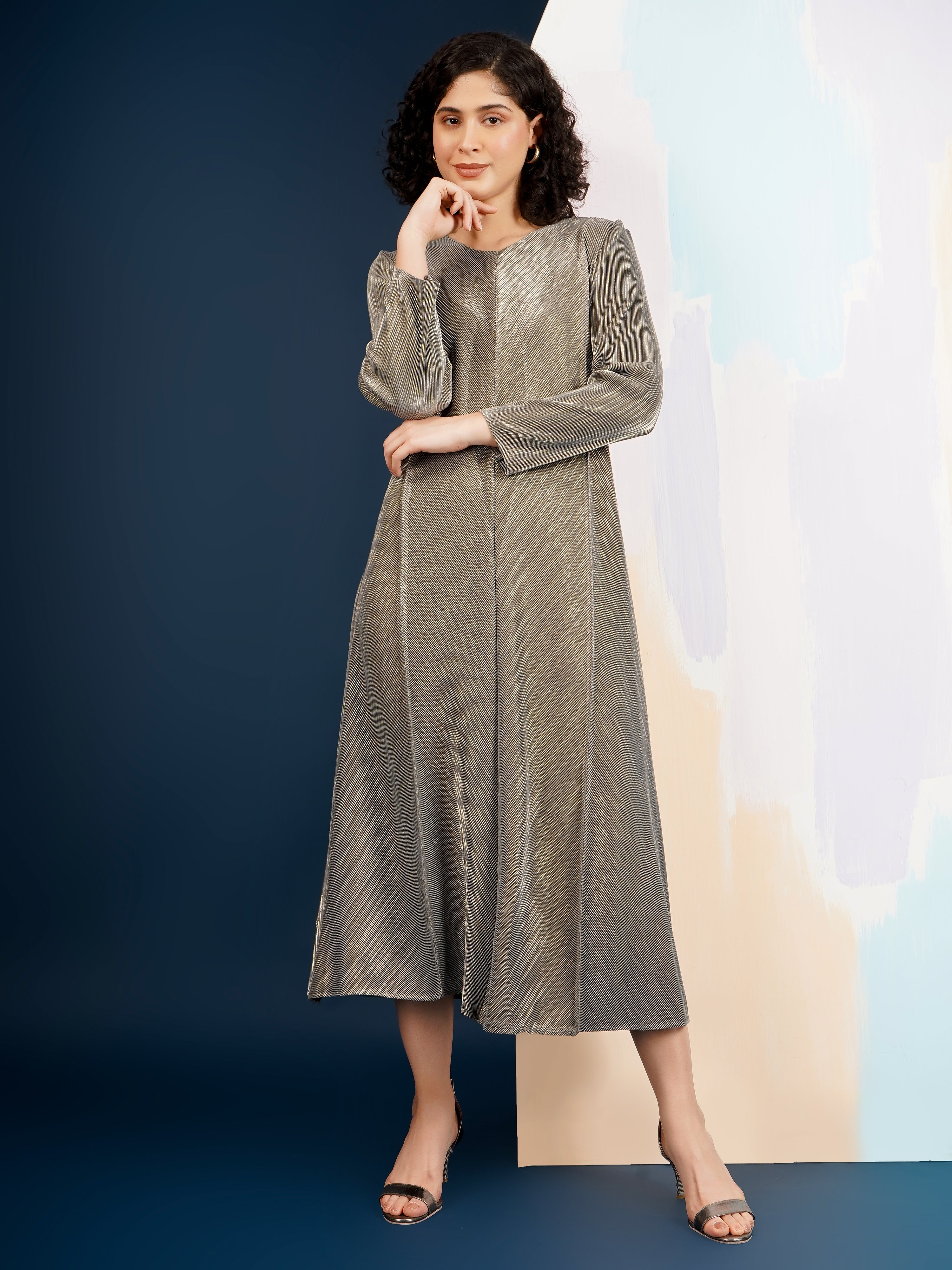 Harper Metallic Dress