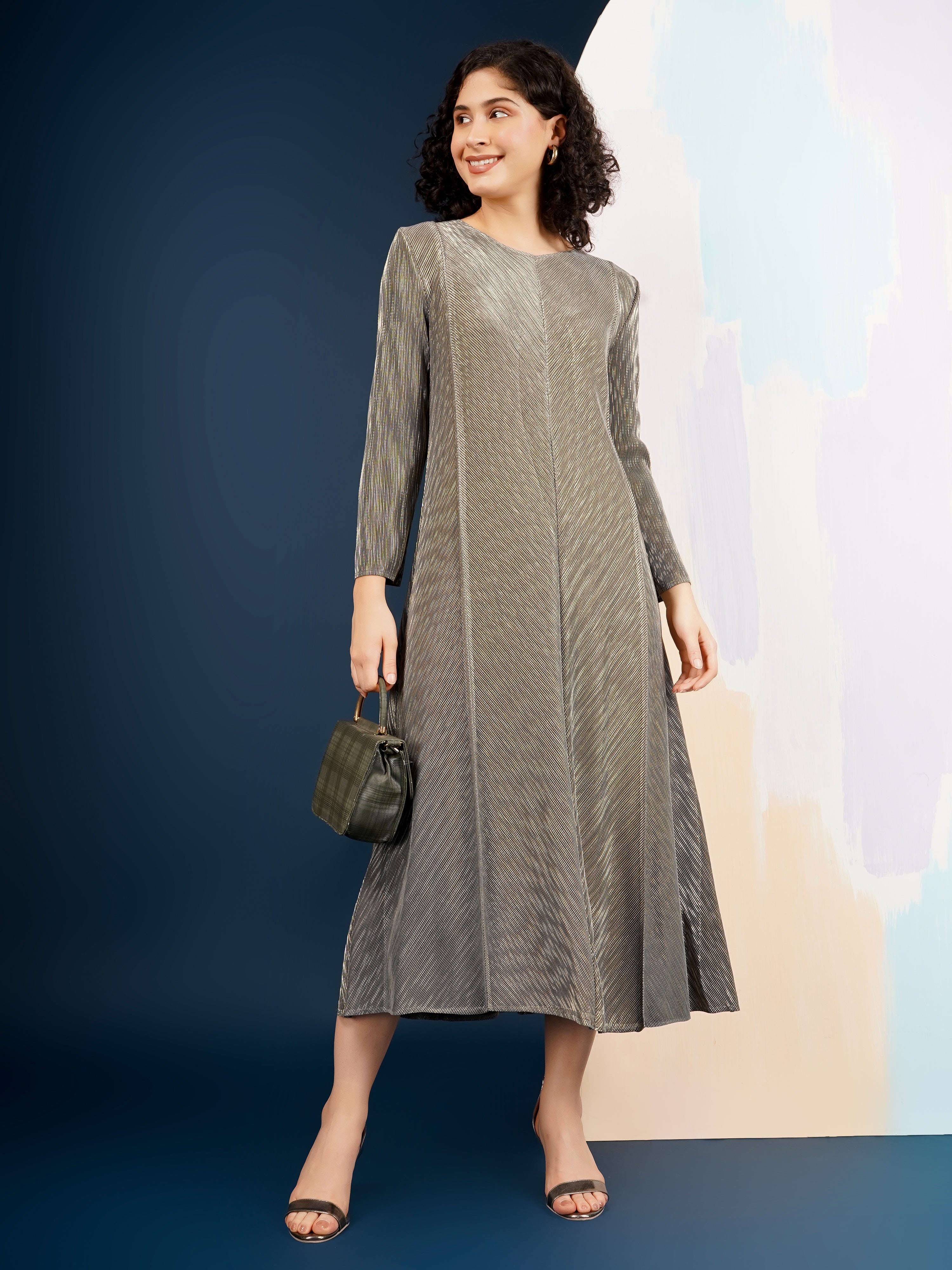 Harper Metallic Dress