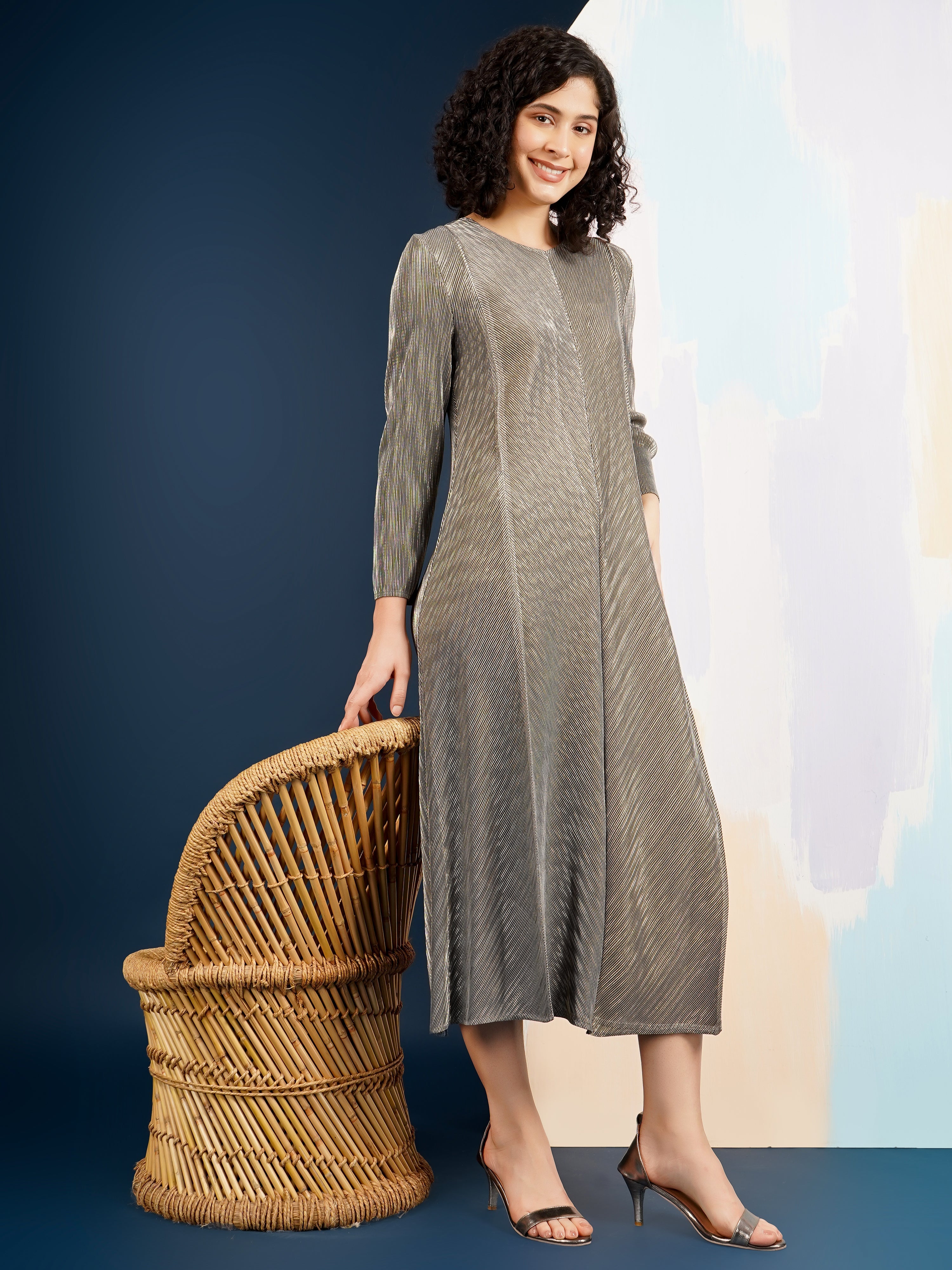 Harper Metallic Dress