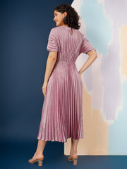 Violet Metallic Dress