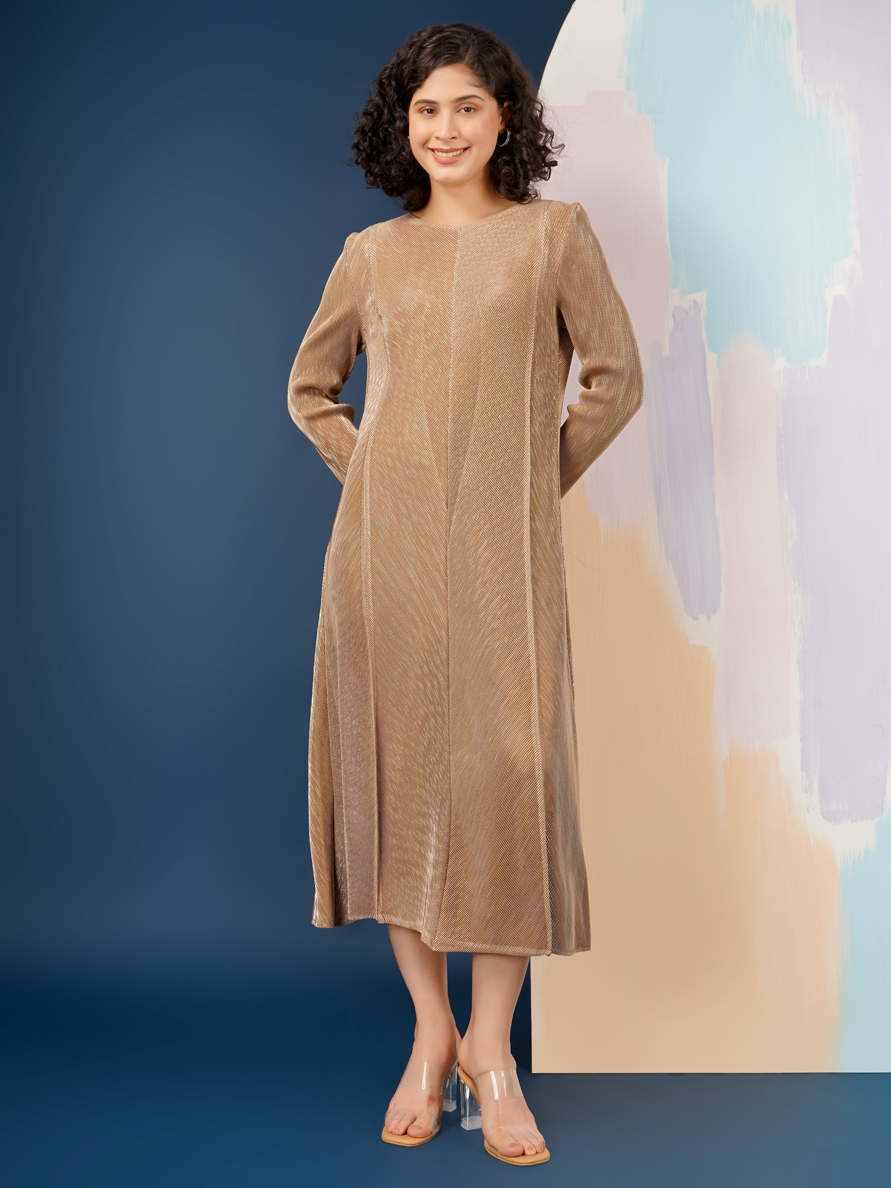Harper Metallic Dress