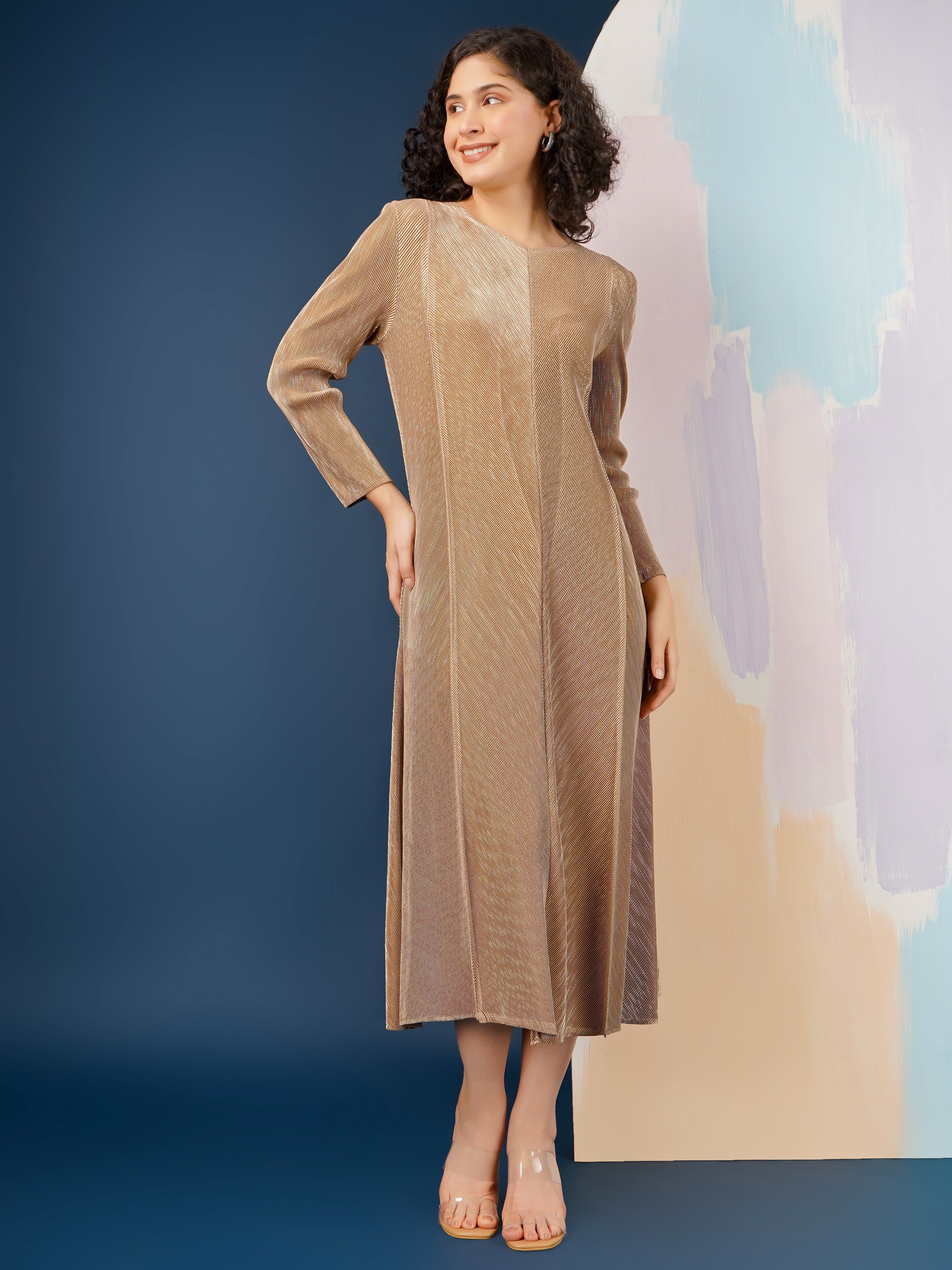 Harper Metallic Dress