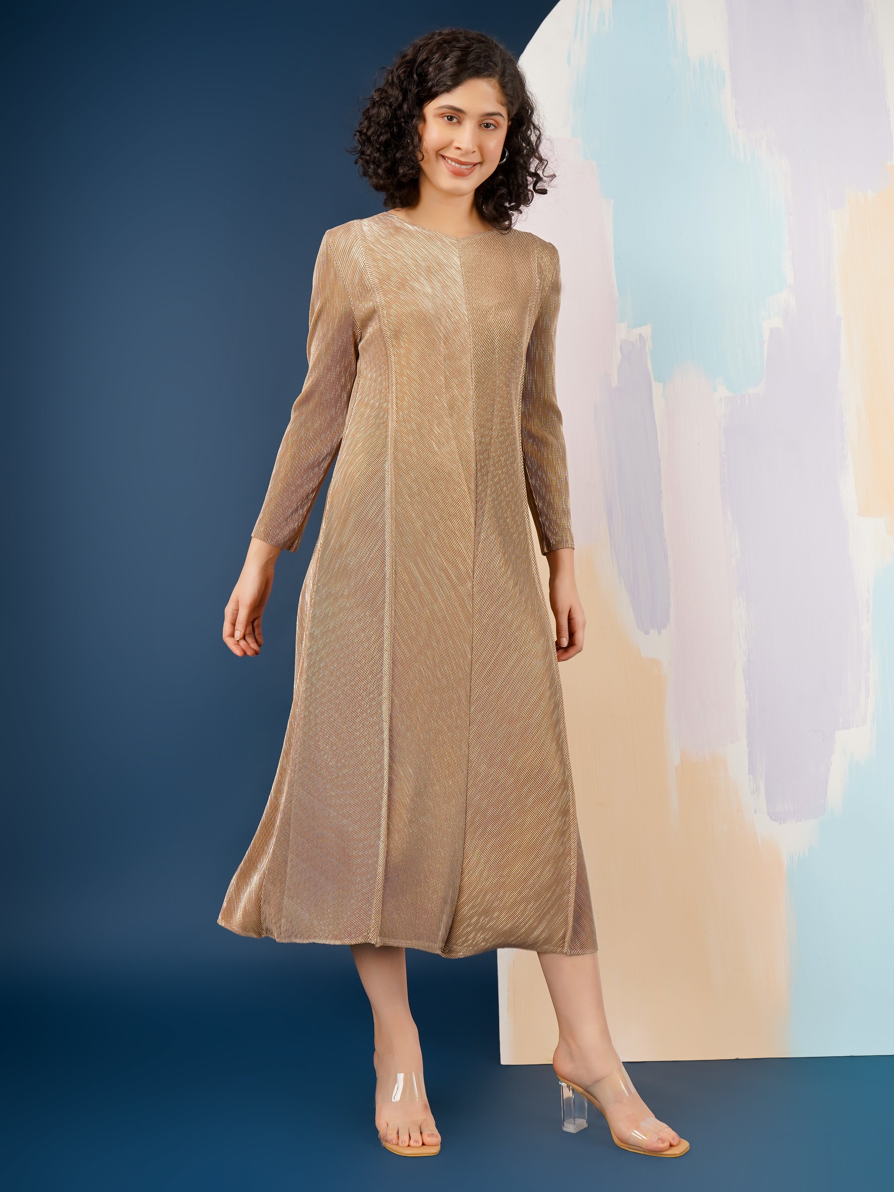 Harper Metallic Dress