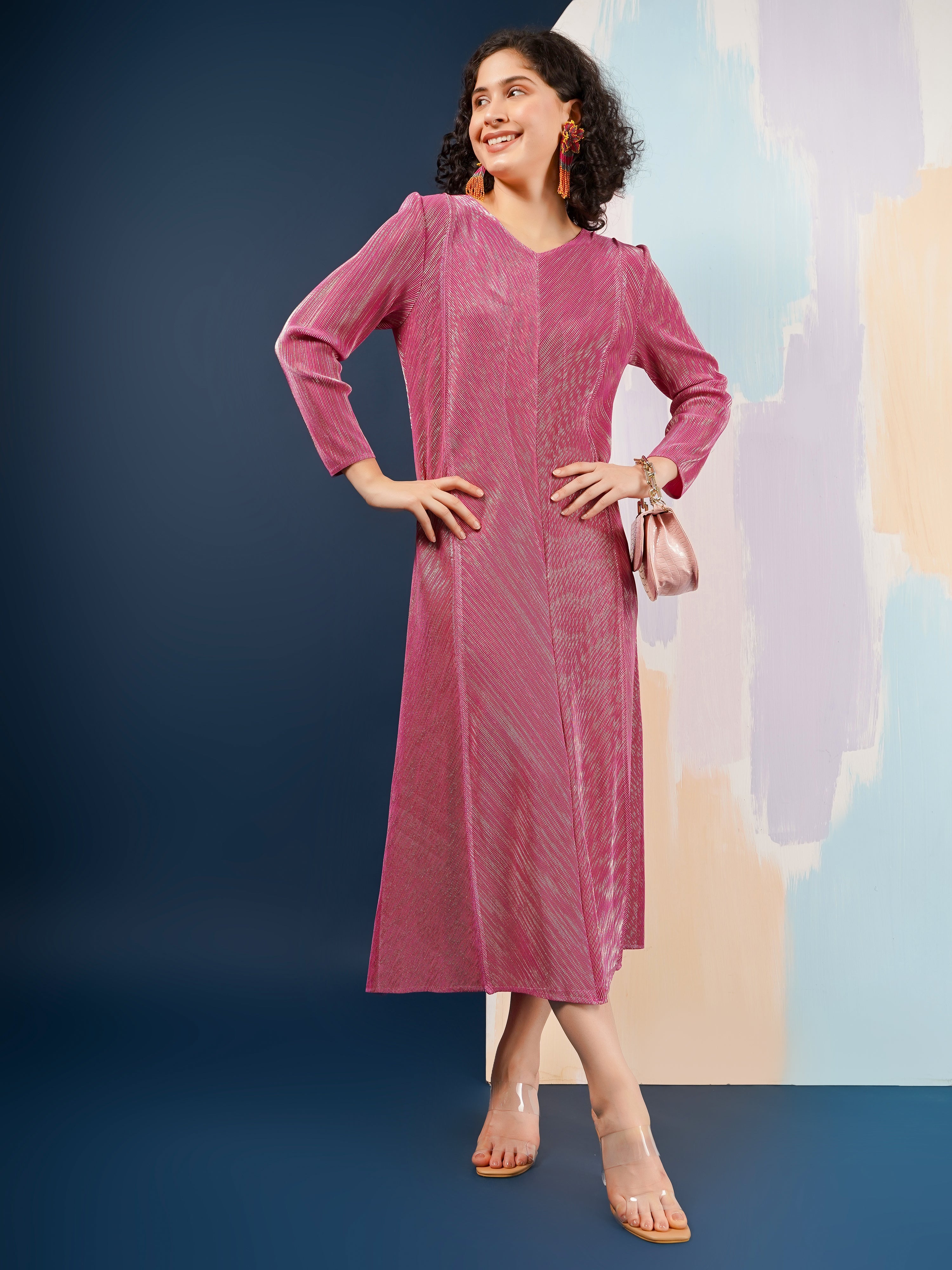 Harper Metallic Dress
