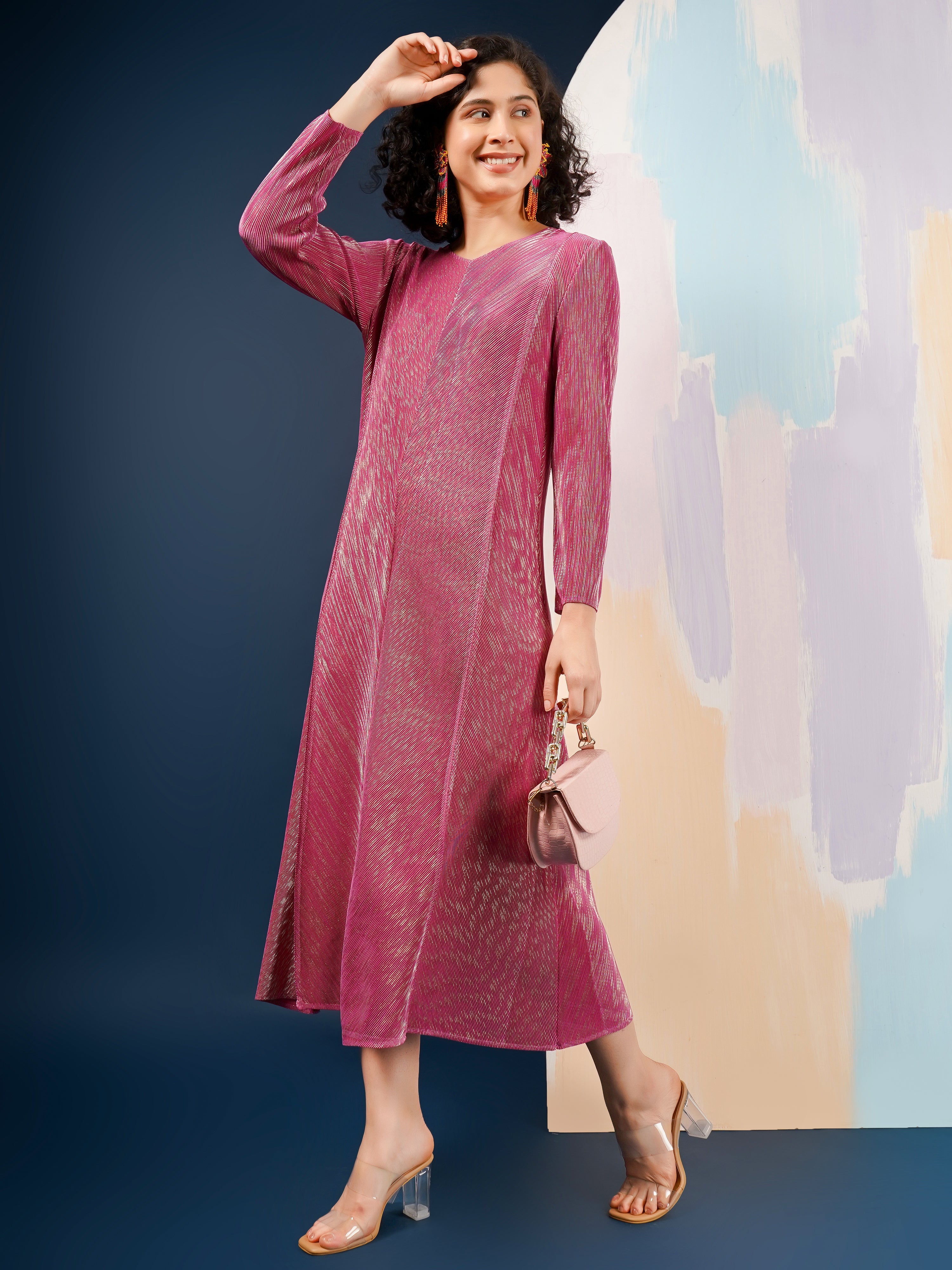 Harper Metallic Dress
