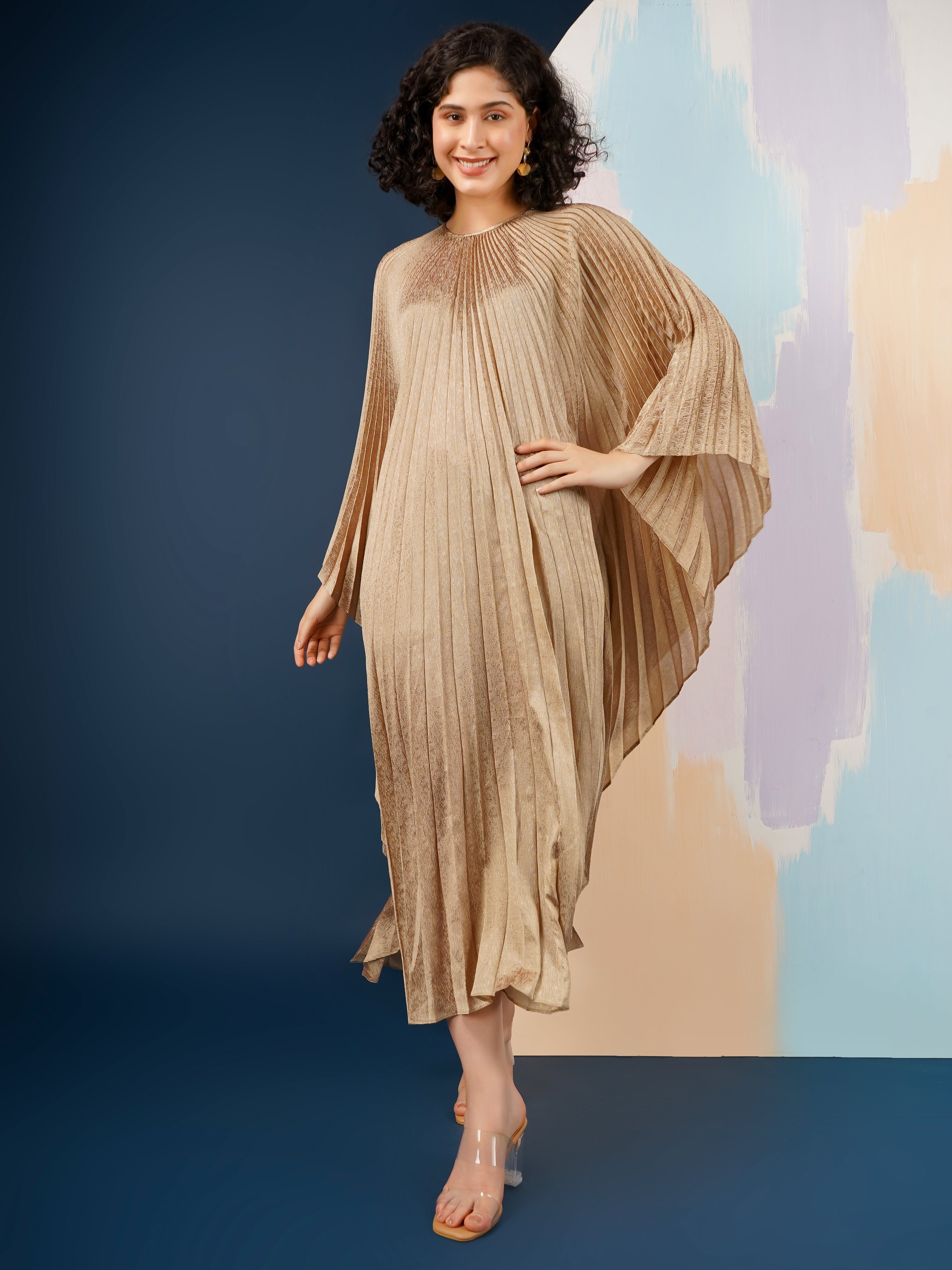 Ellana Metallic Dress