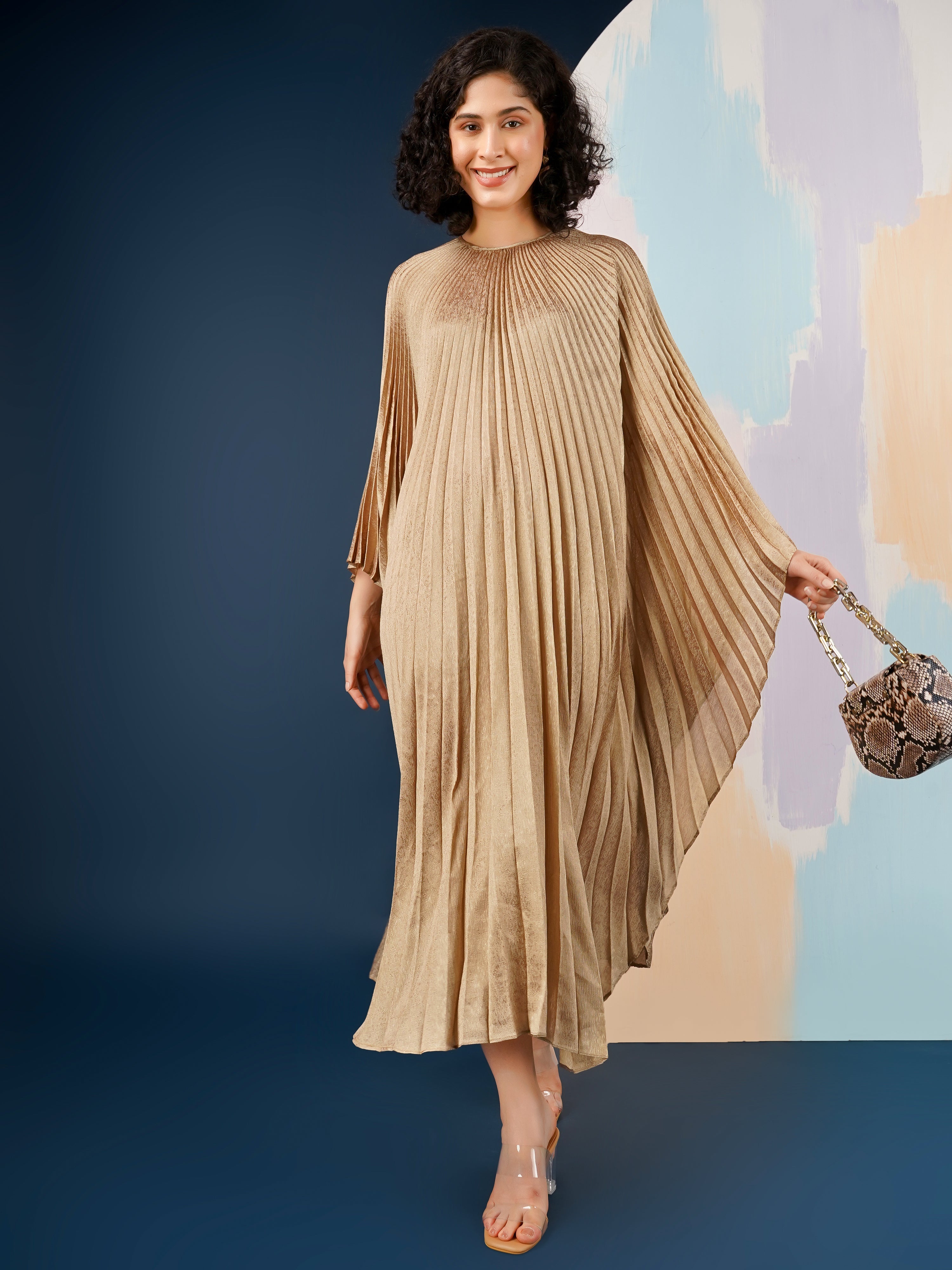 Ellana Metallic Dress