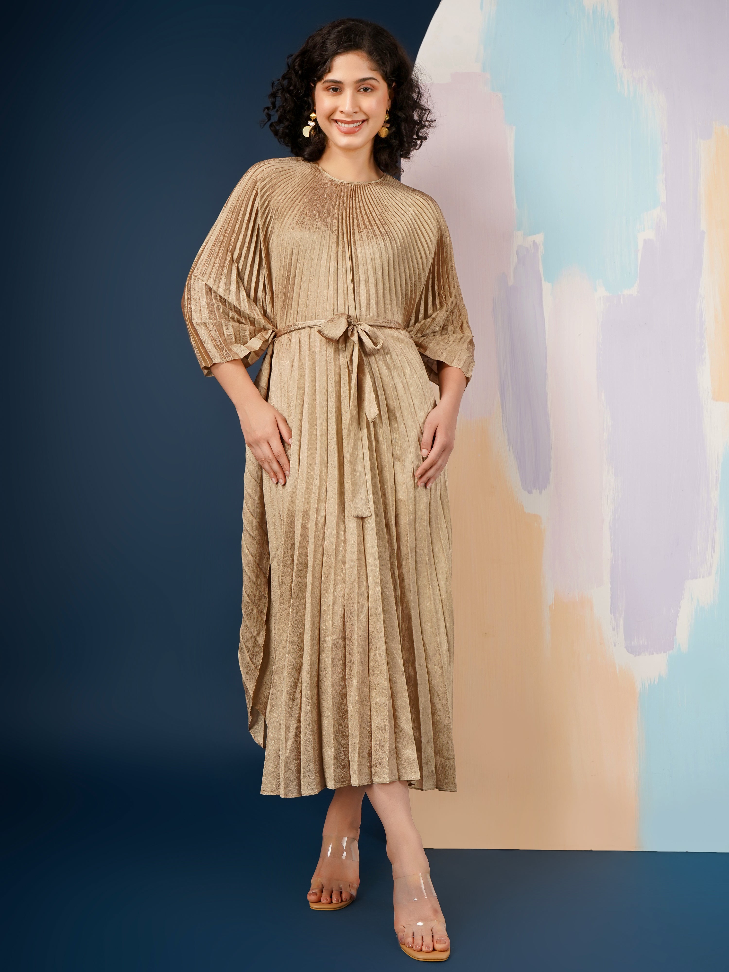 Ellana Metallic Dress