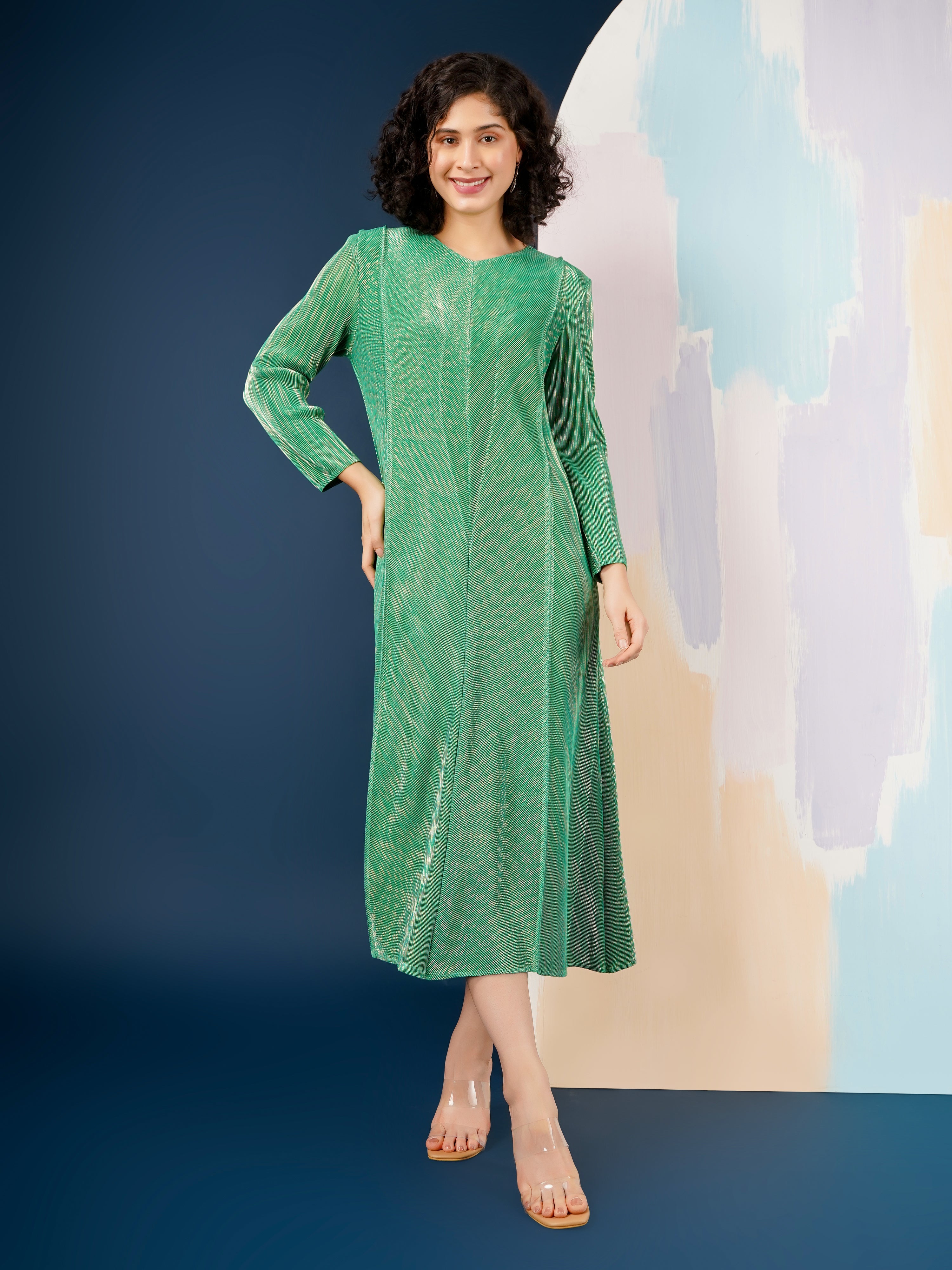 Harper Metallic Dress