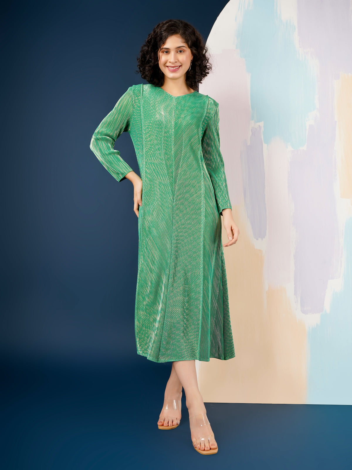 Harper Metallic Dress