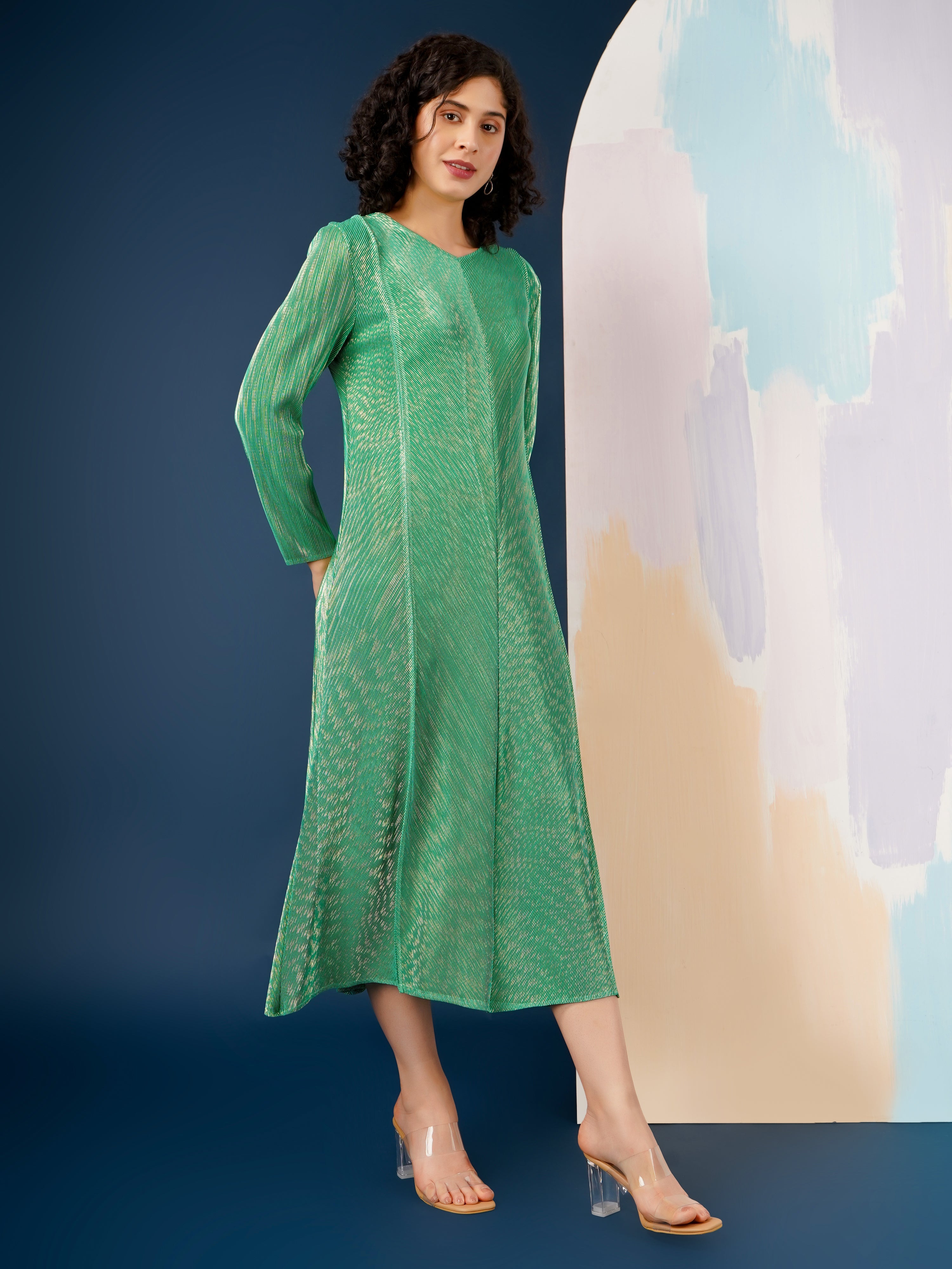 Harper Metallic Dress