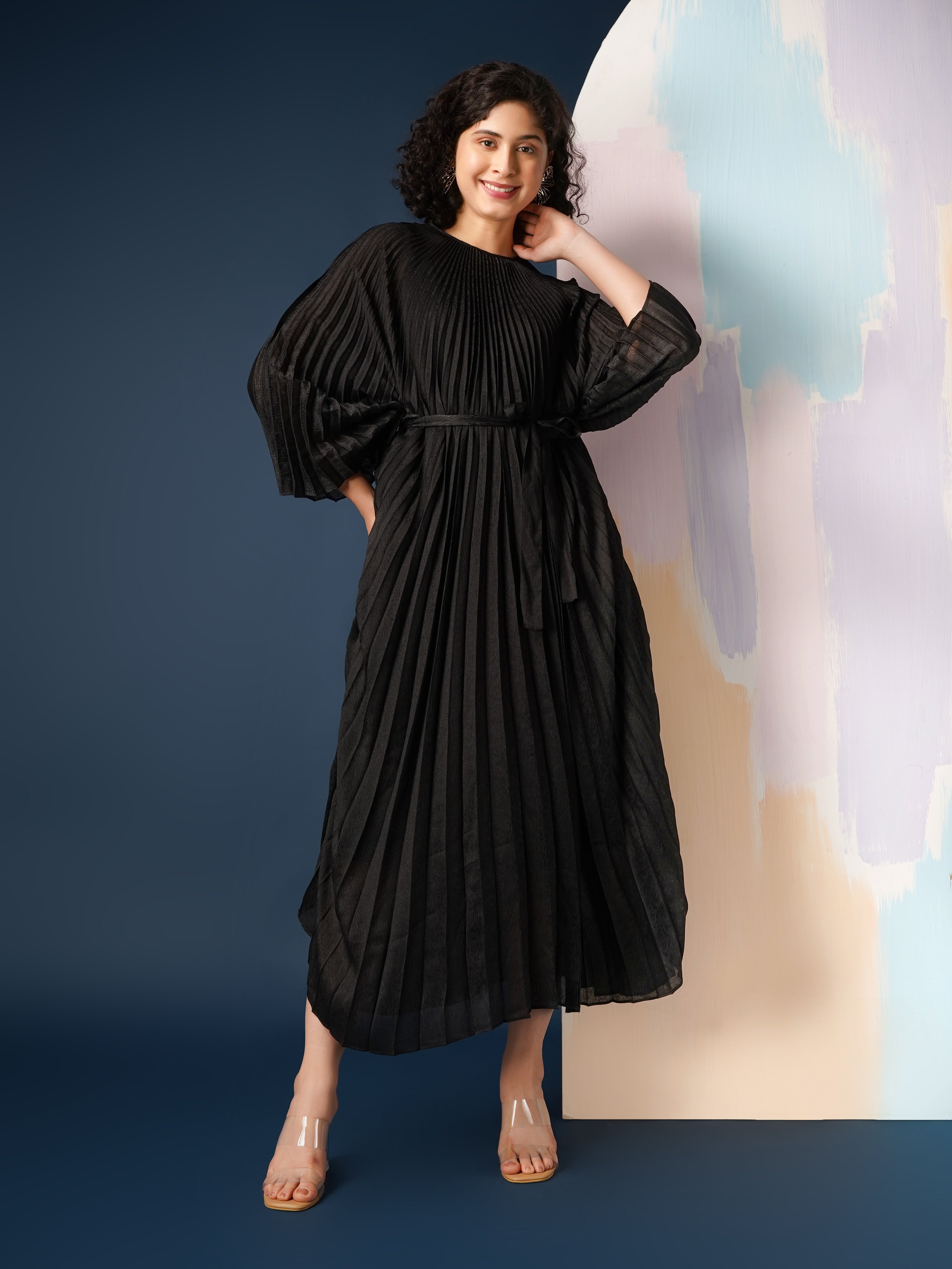 Ellana Metallic Dress