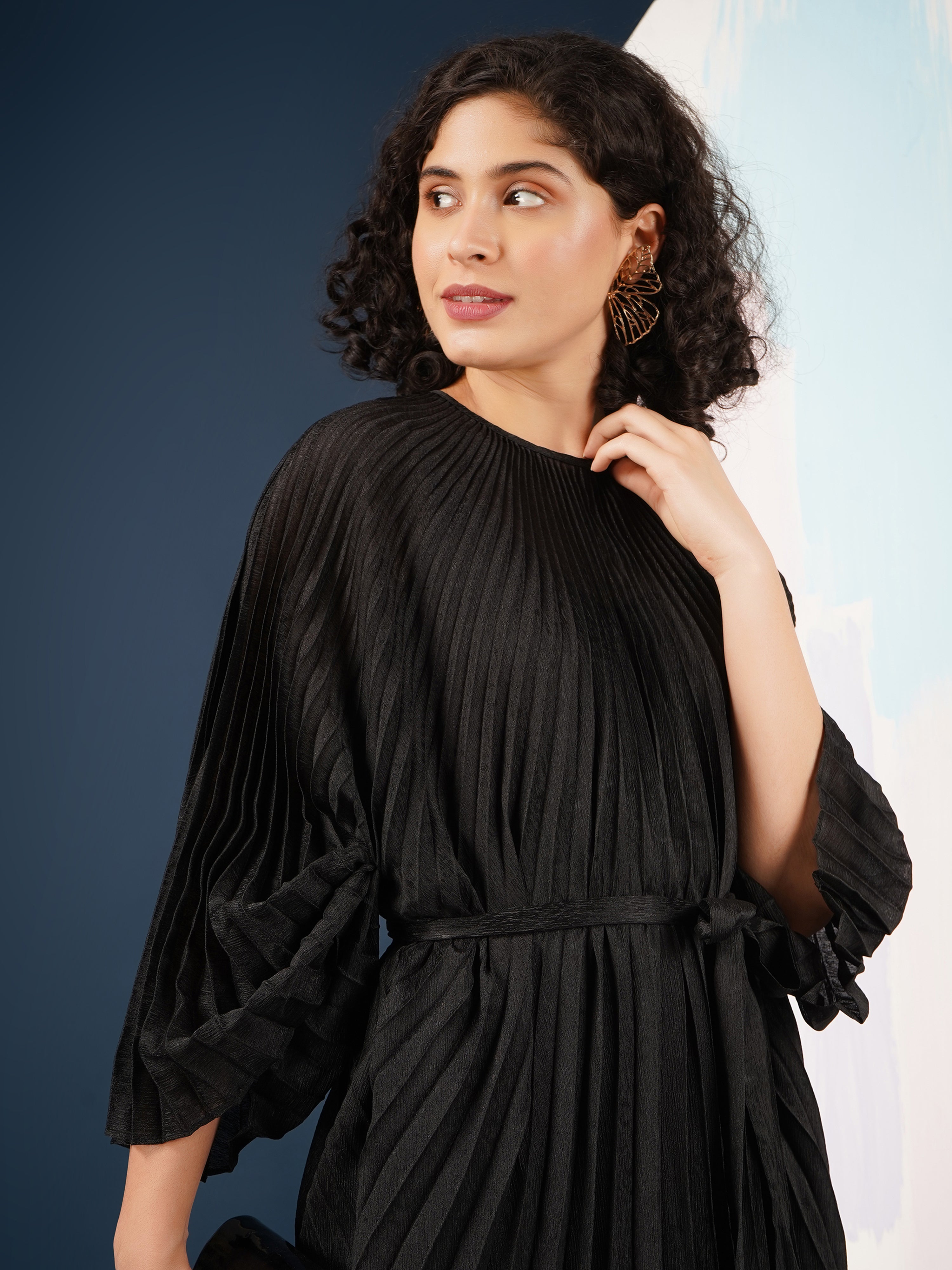 Ellana Metallic Dress