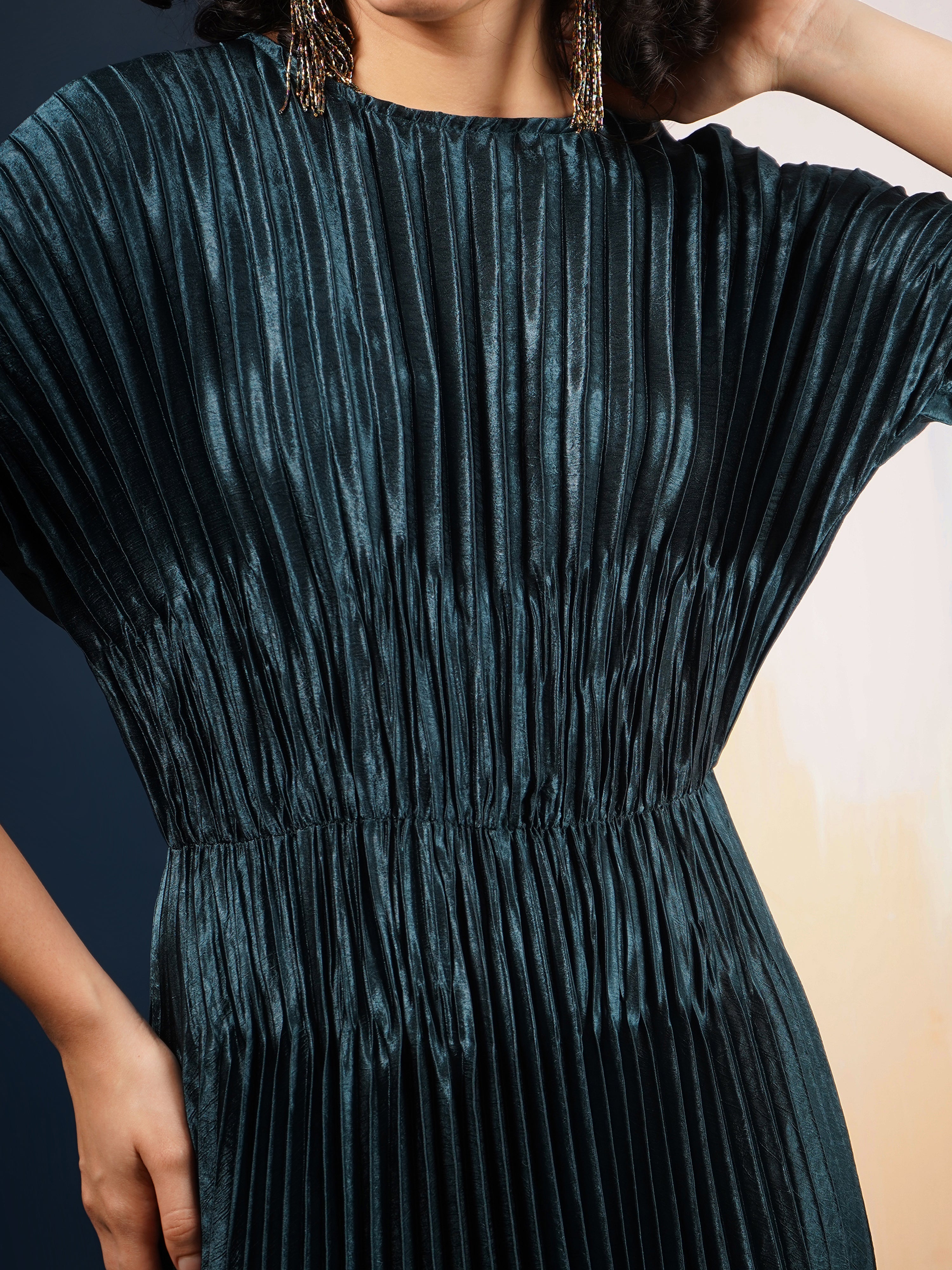 Violet Metallic Dress