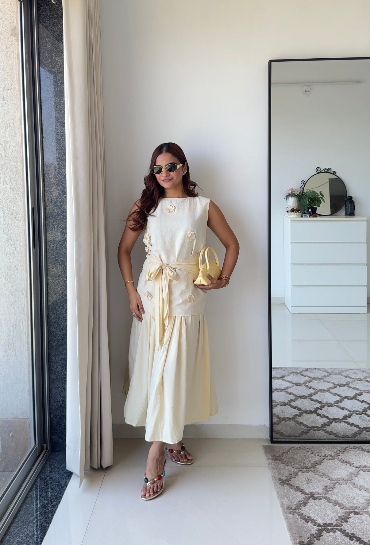 Ivella flower Skirt Set
