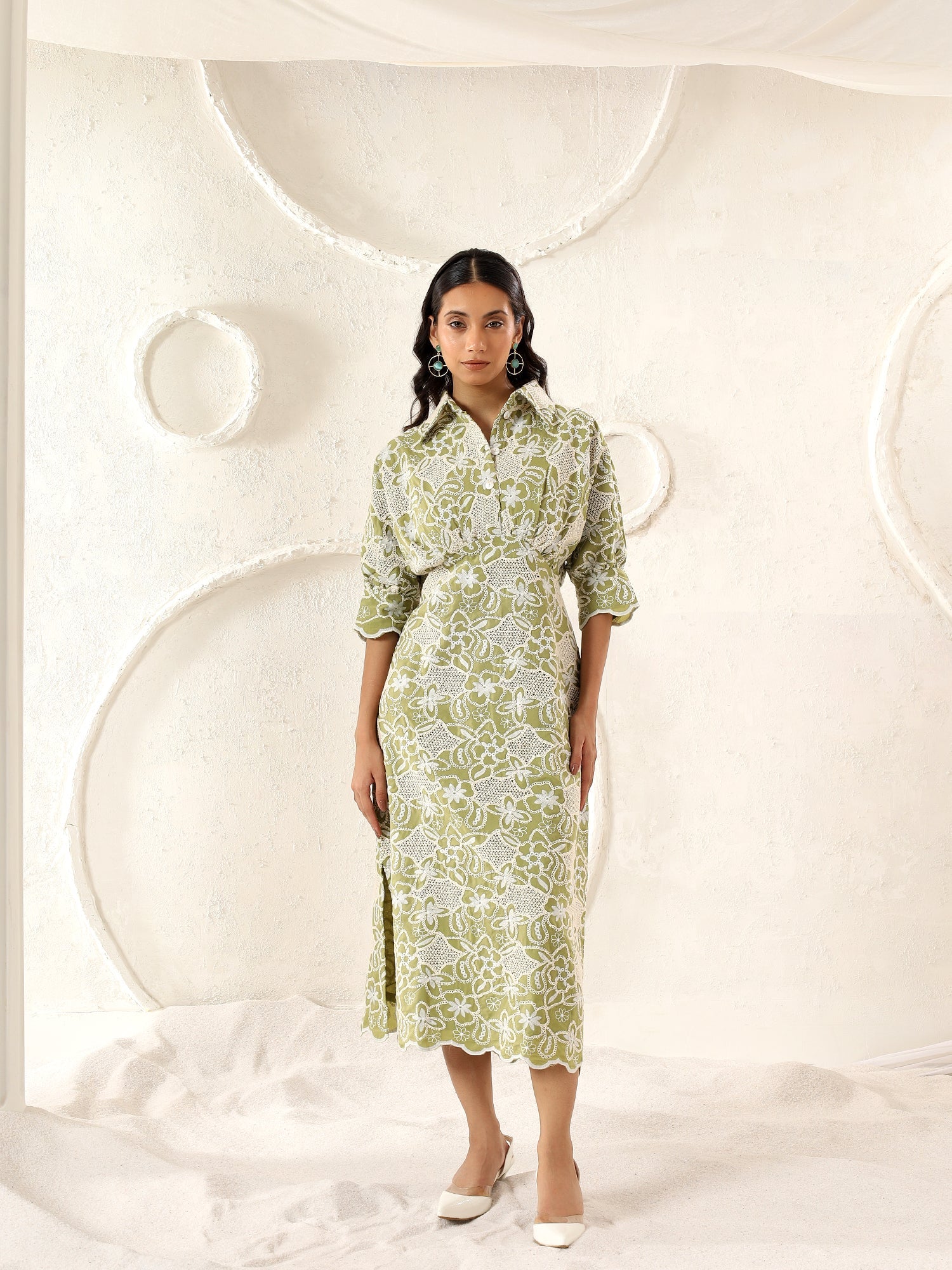 Crescent Cutwork Dress