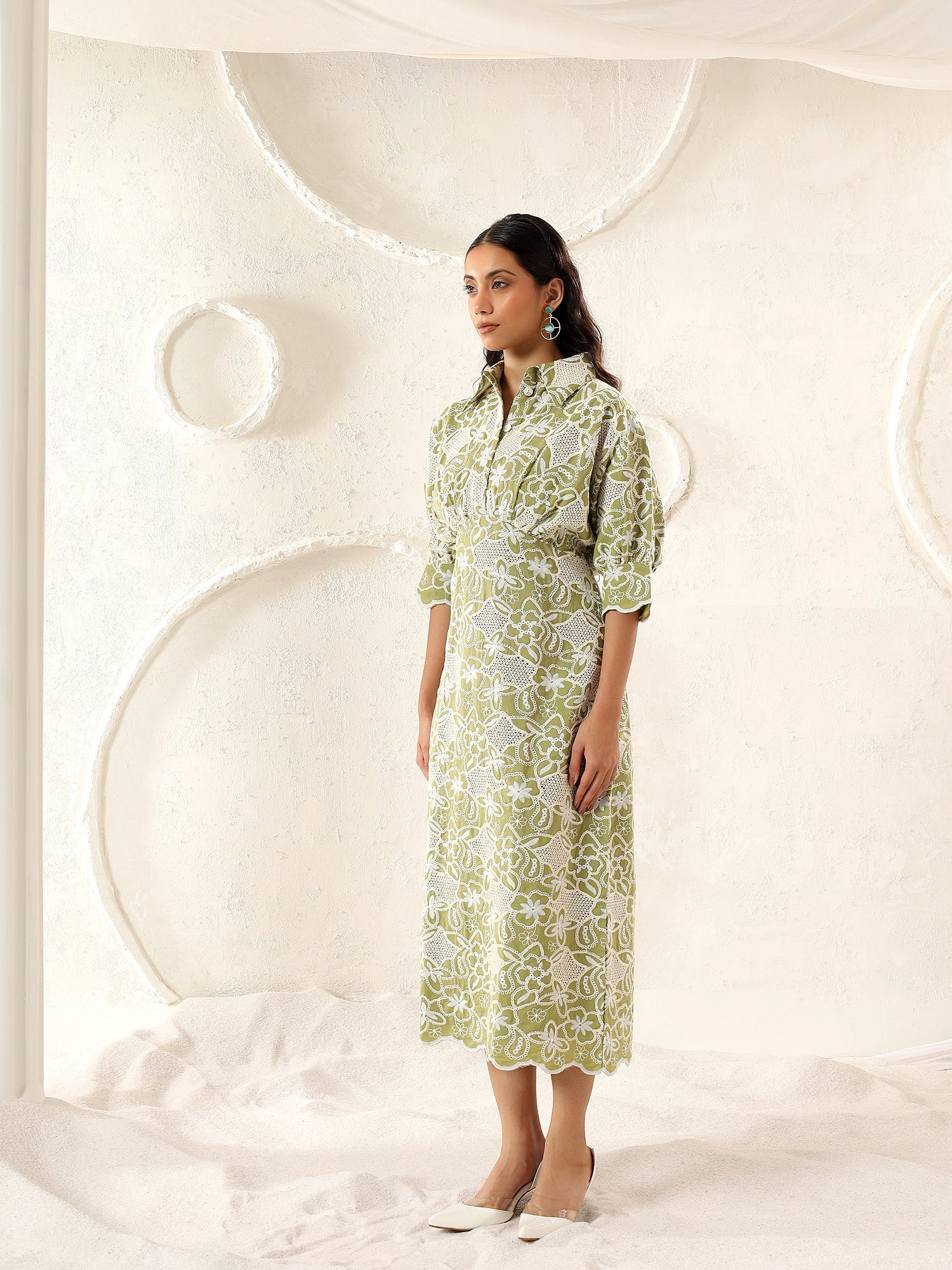 Crescent Cutwork Dress