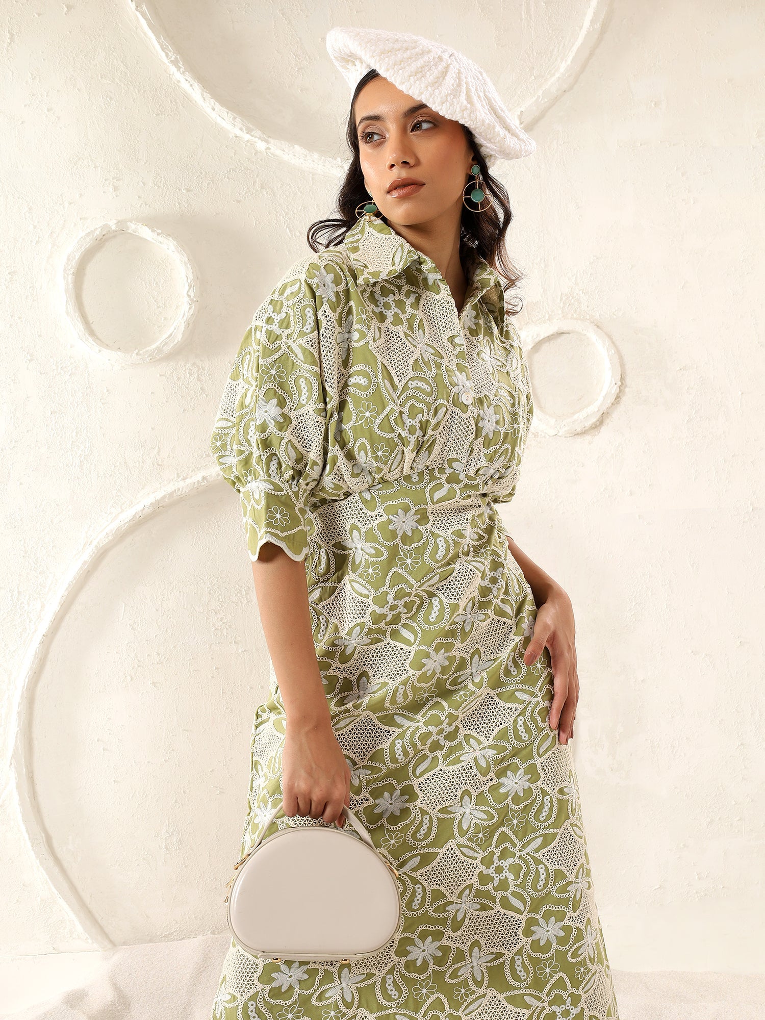 Crescent Cutwork Dress