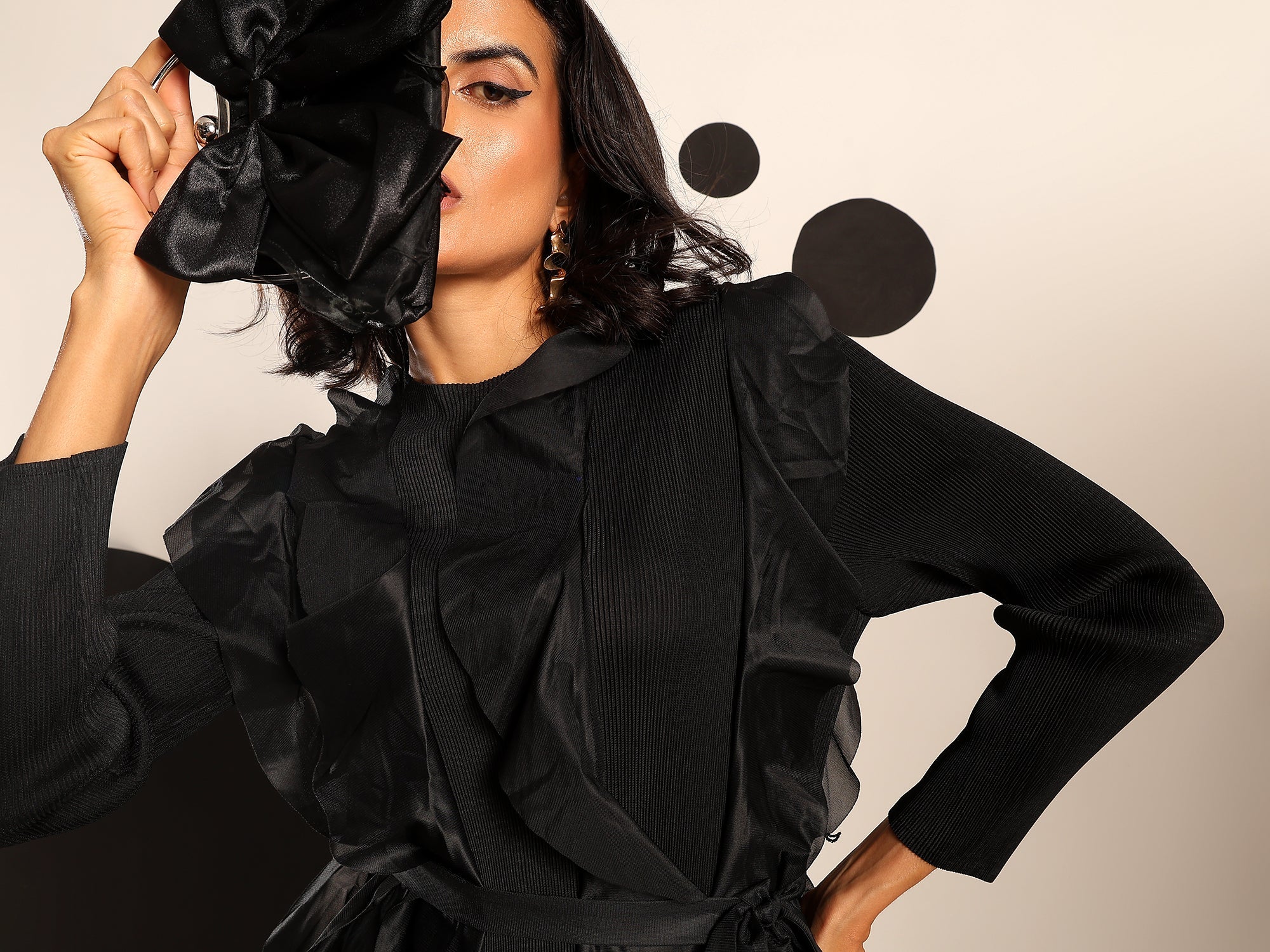 Cascade Ruffle Dress