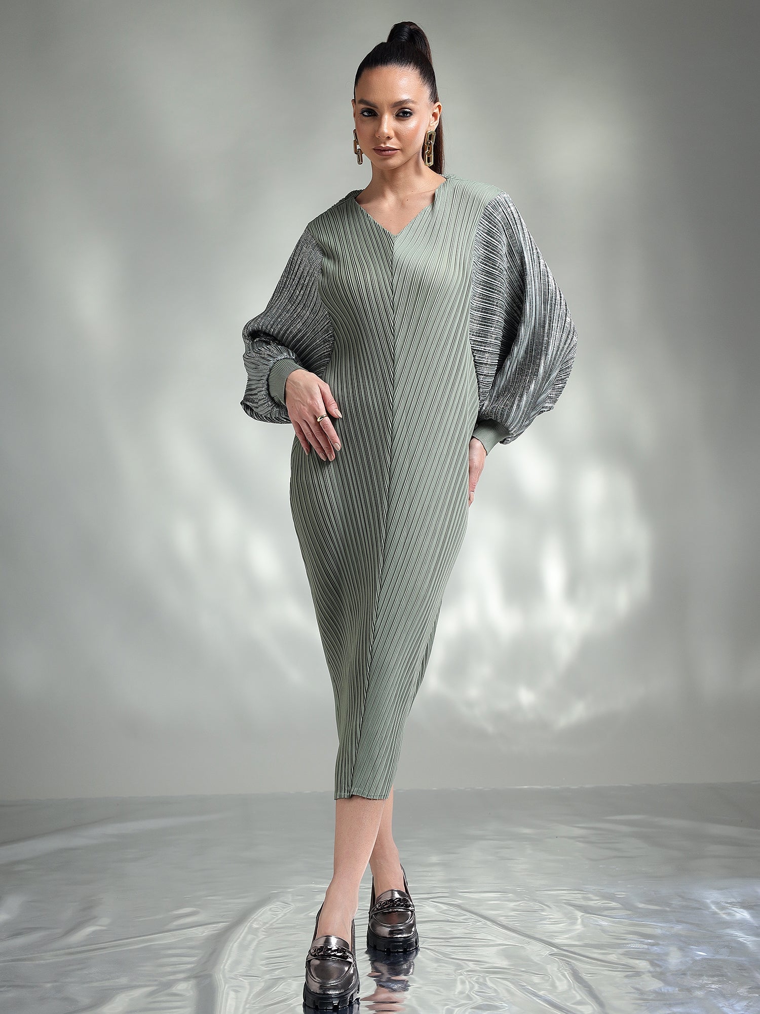 Doria Metallic Dress