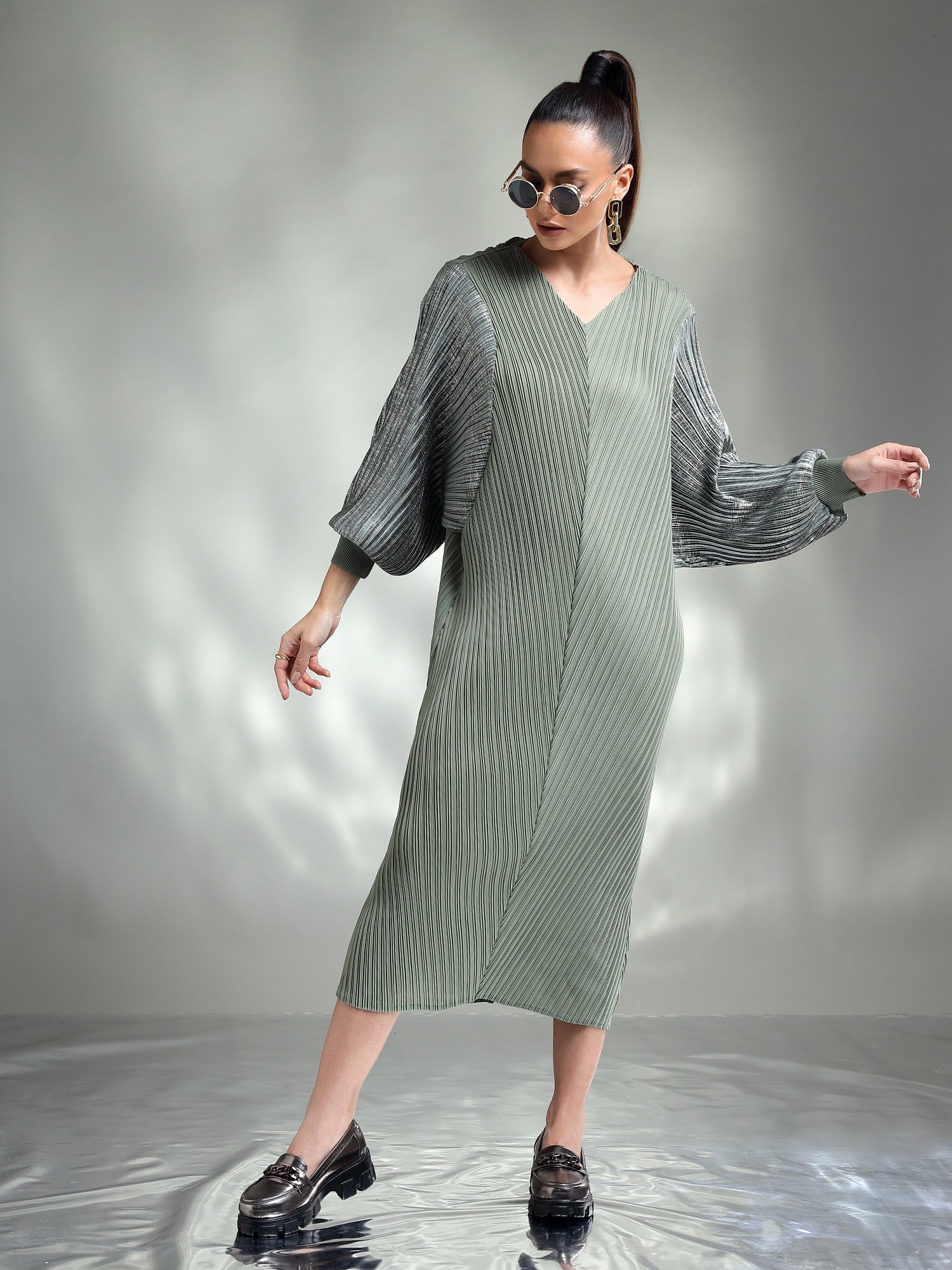 Doria Metallic Dress