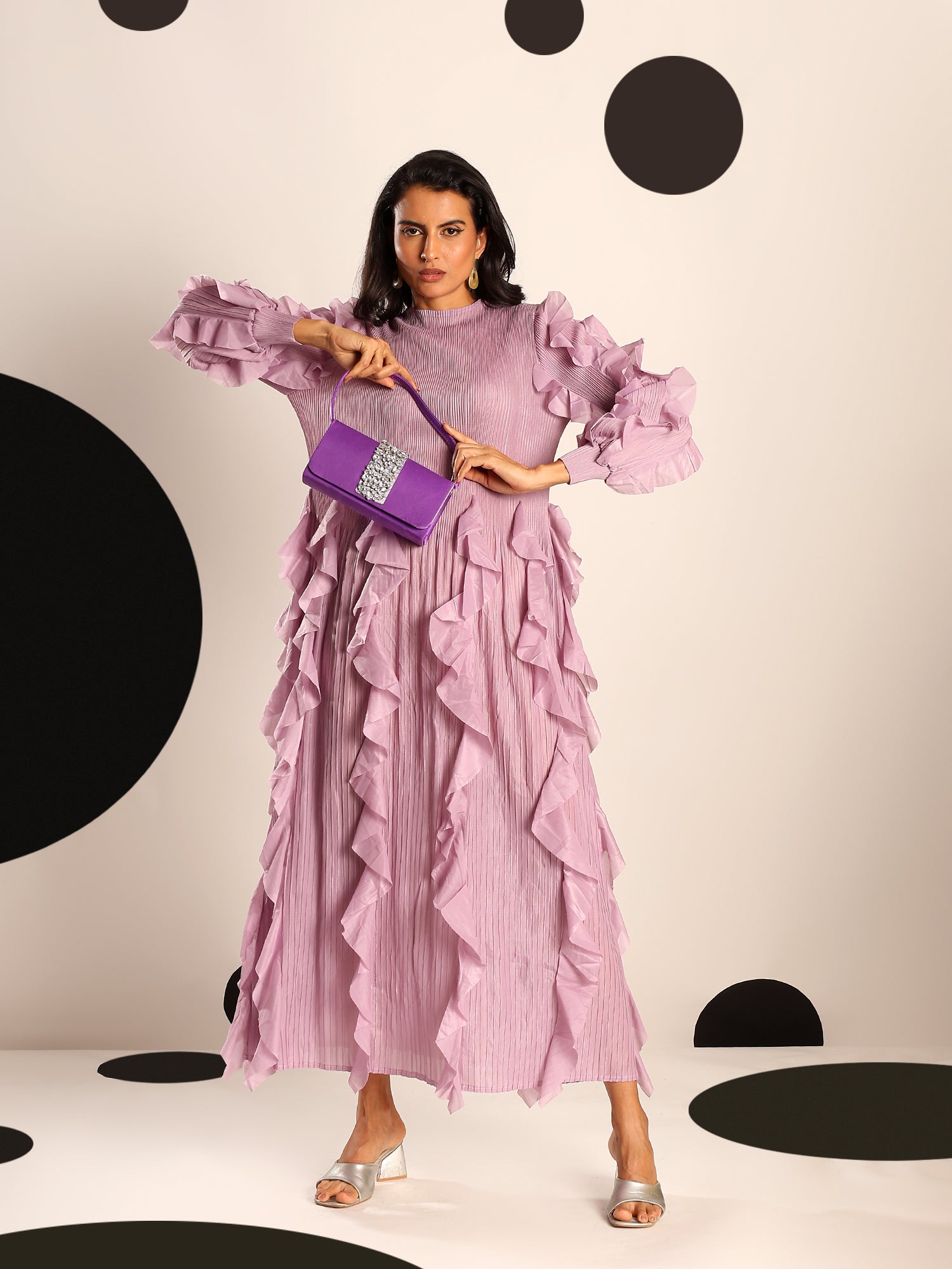 Orchid Ruffle Dress