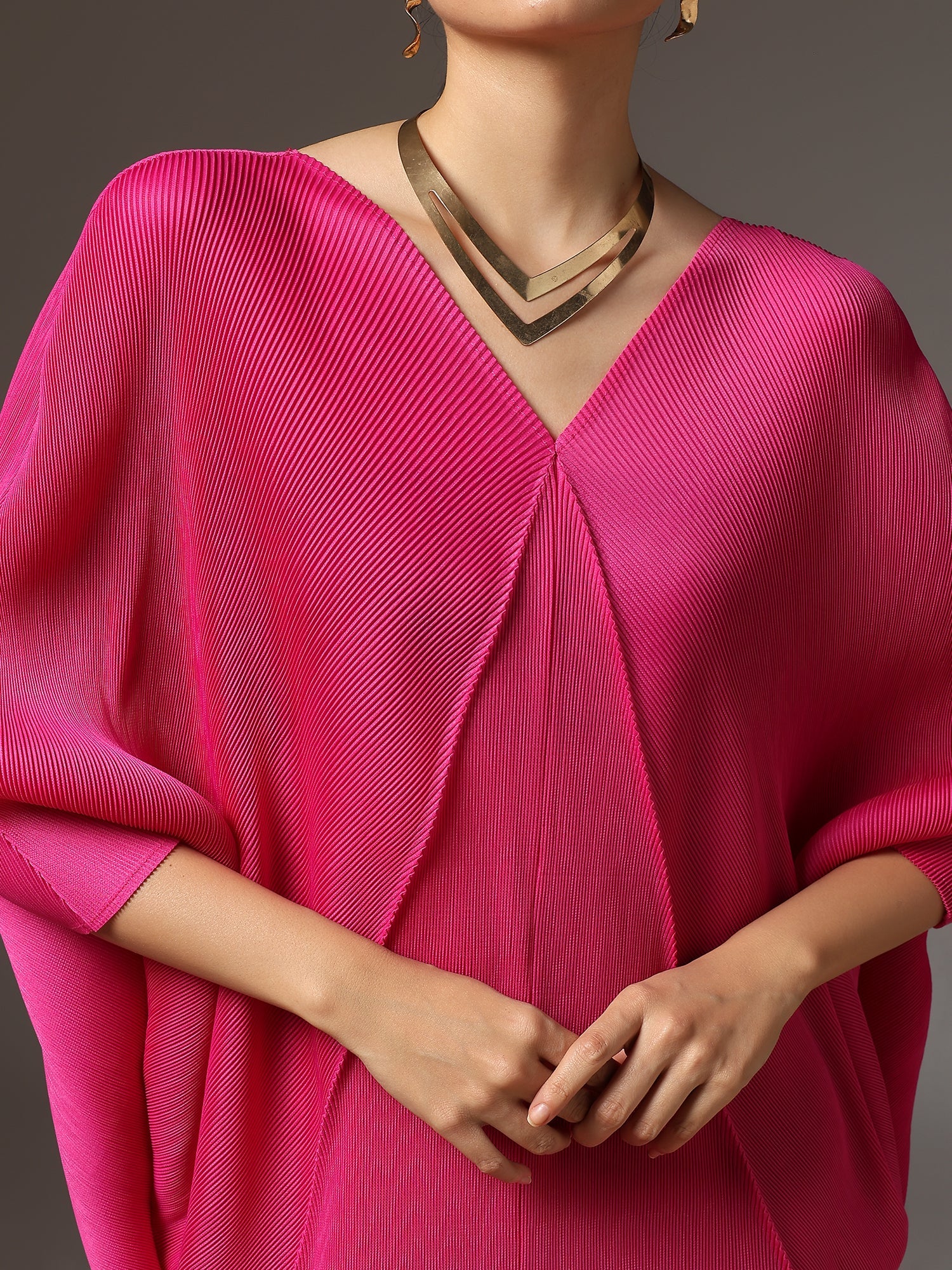 Ripple Drape Dress