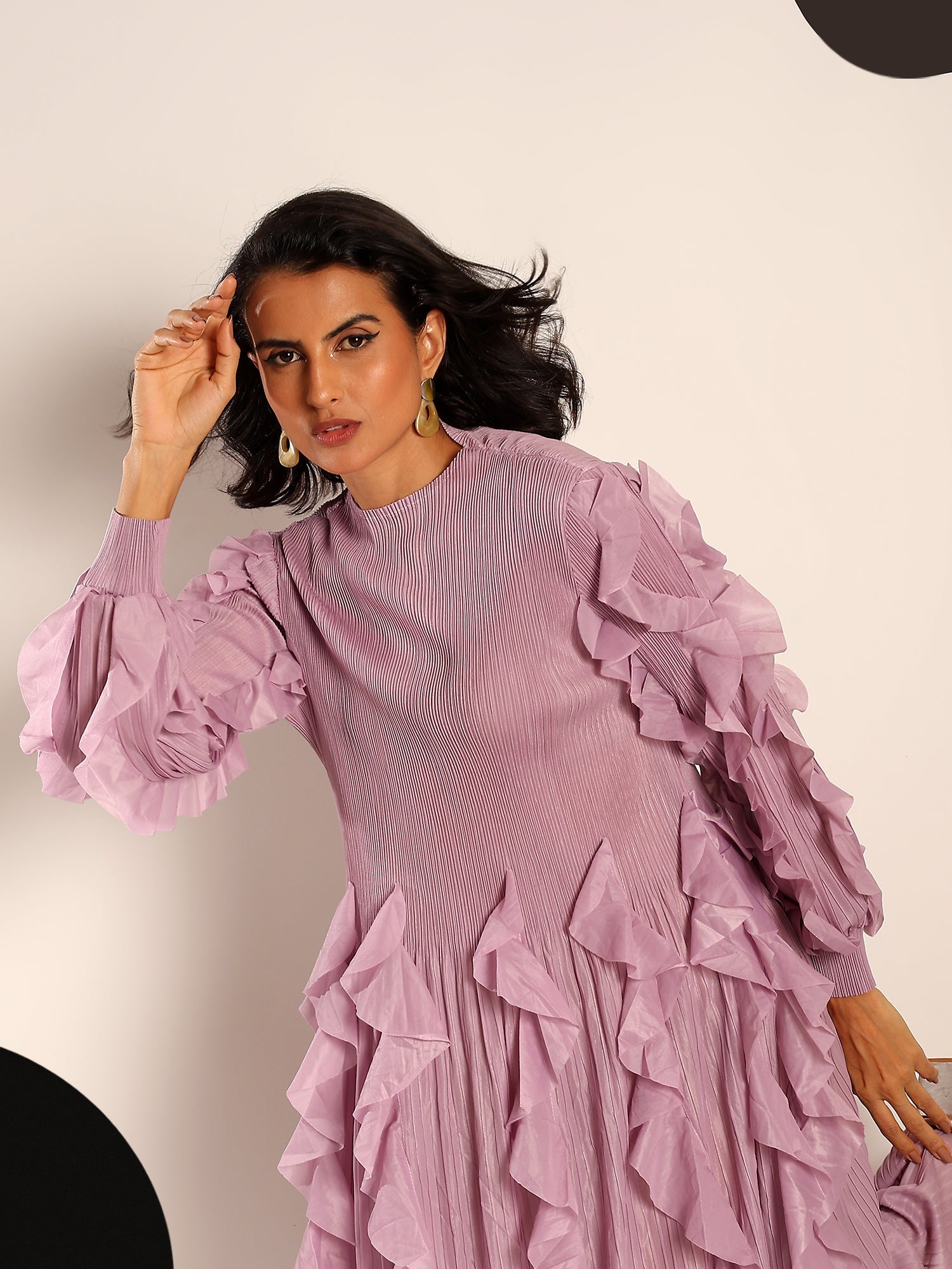 Orchid Ruffle Dress