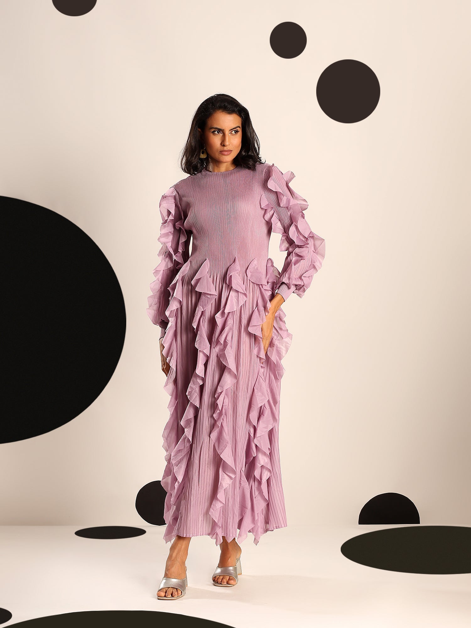 Orchid Ruffle Dress