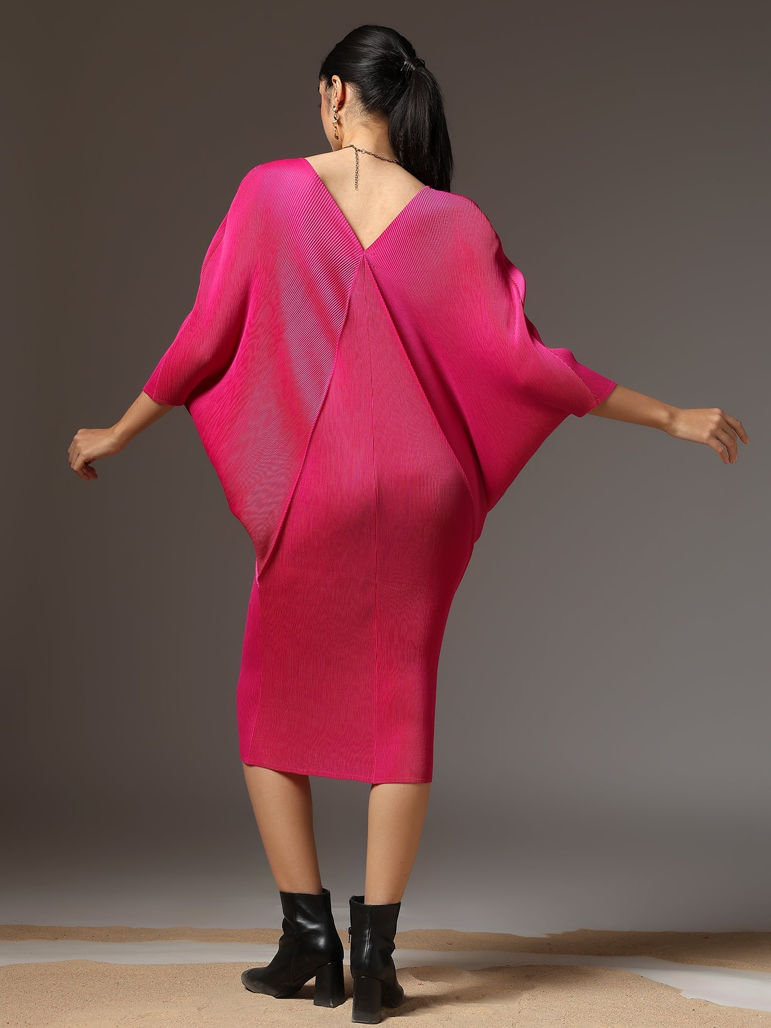 Ripple Drape Dress