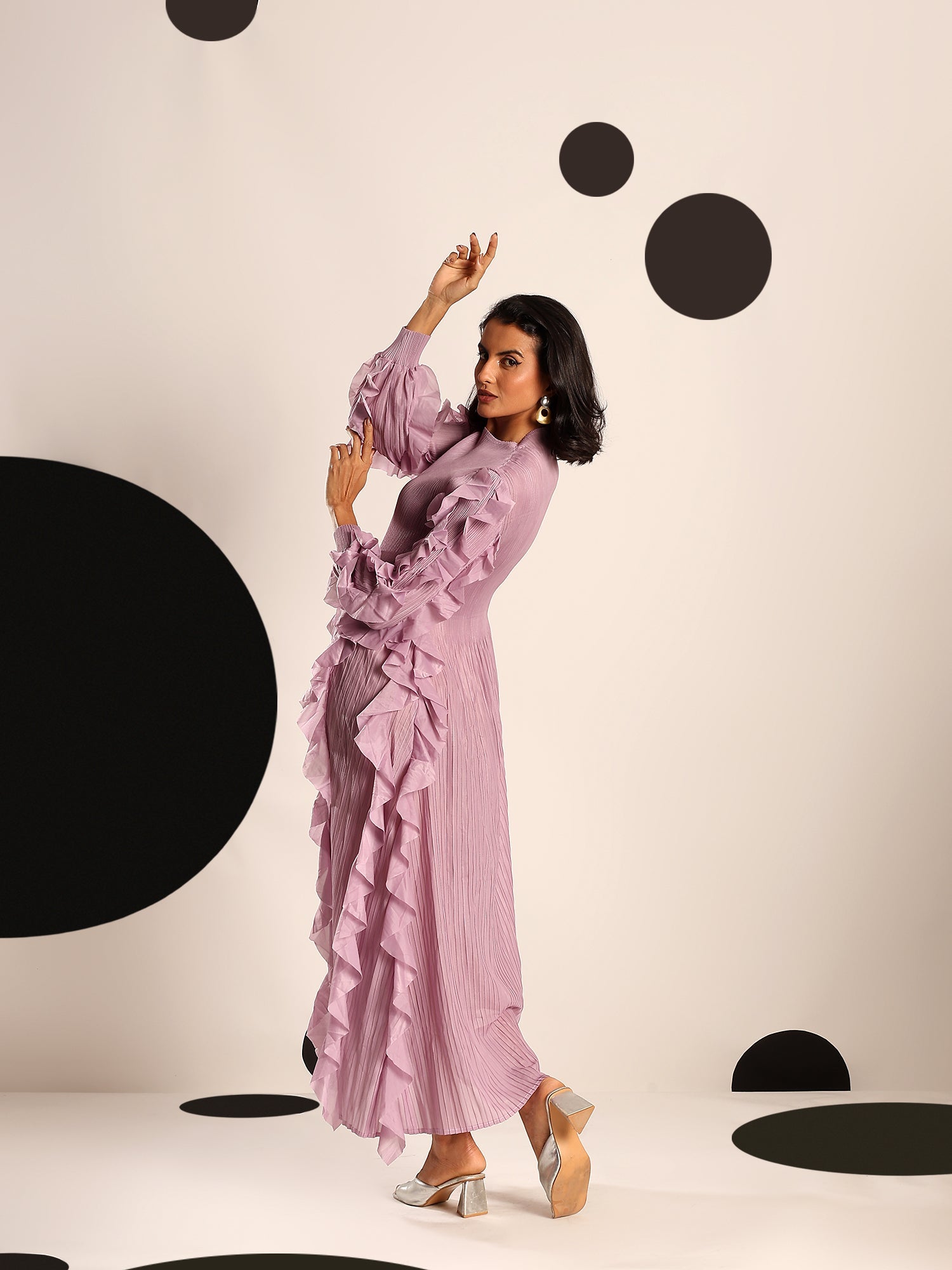 Orchid Ruffle Dress
