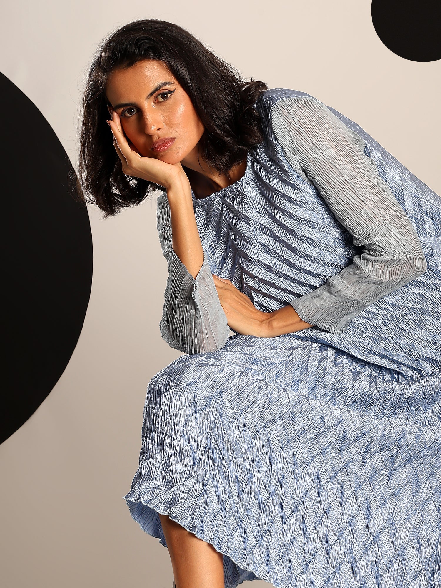 Sylva Metallic Dress