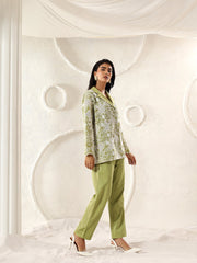 Matcha Bloom Blazer Set