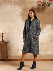 Blair Silver Tweed Coat