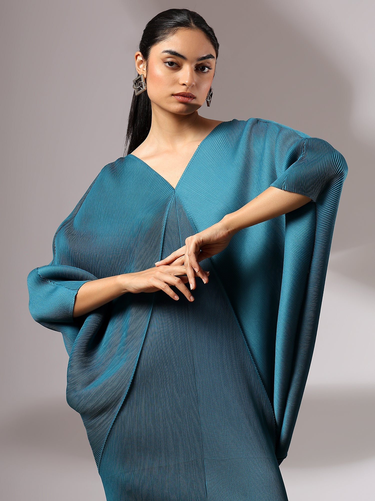 Ripple Drape Dress