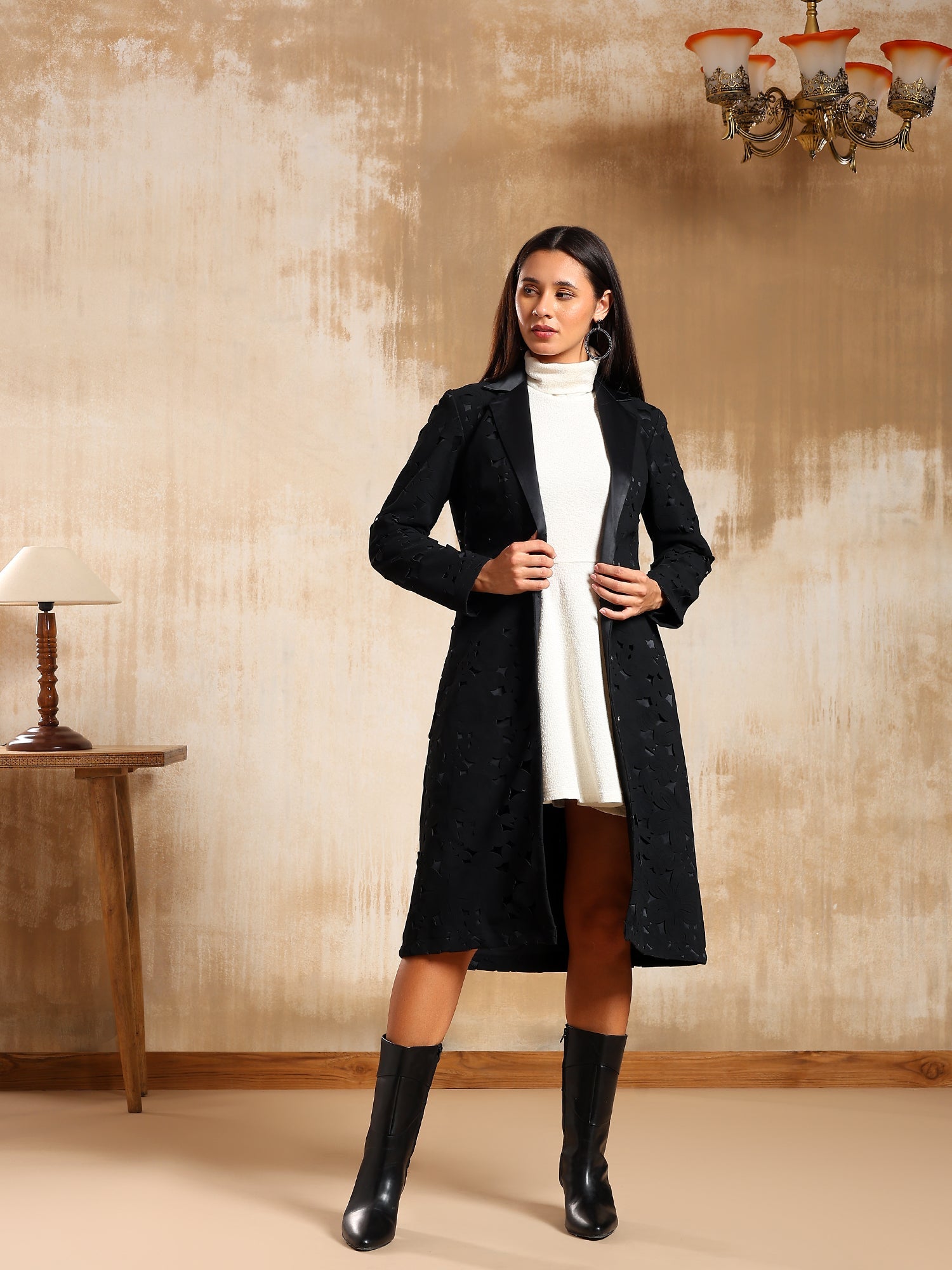 Elyor Suede Luxe Coat