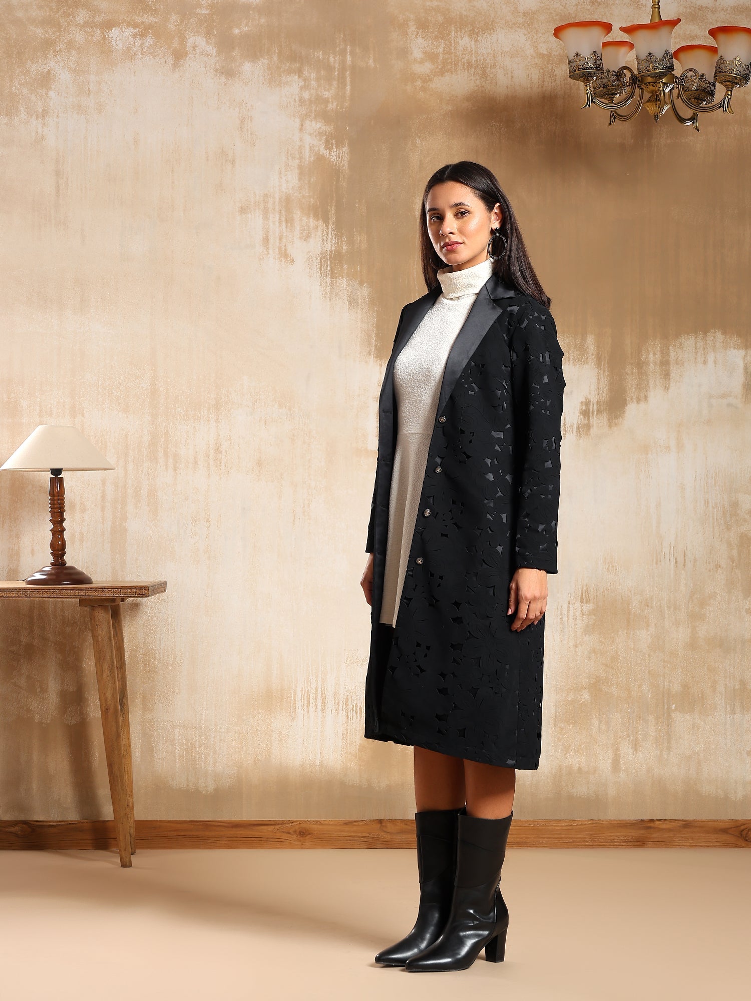 Elyor Suede Luxe Coat