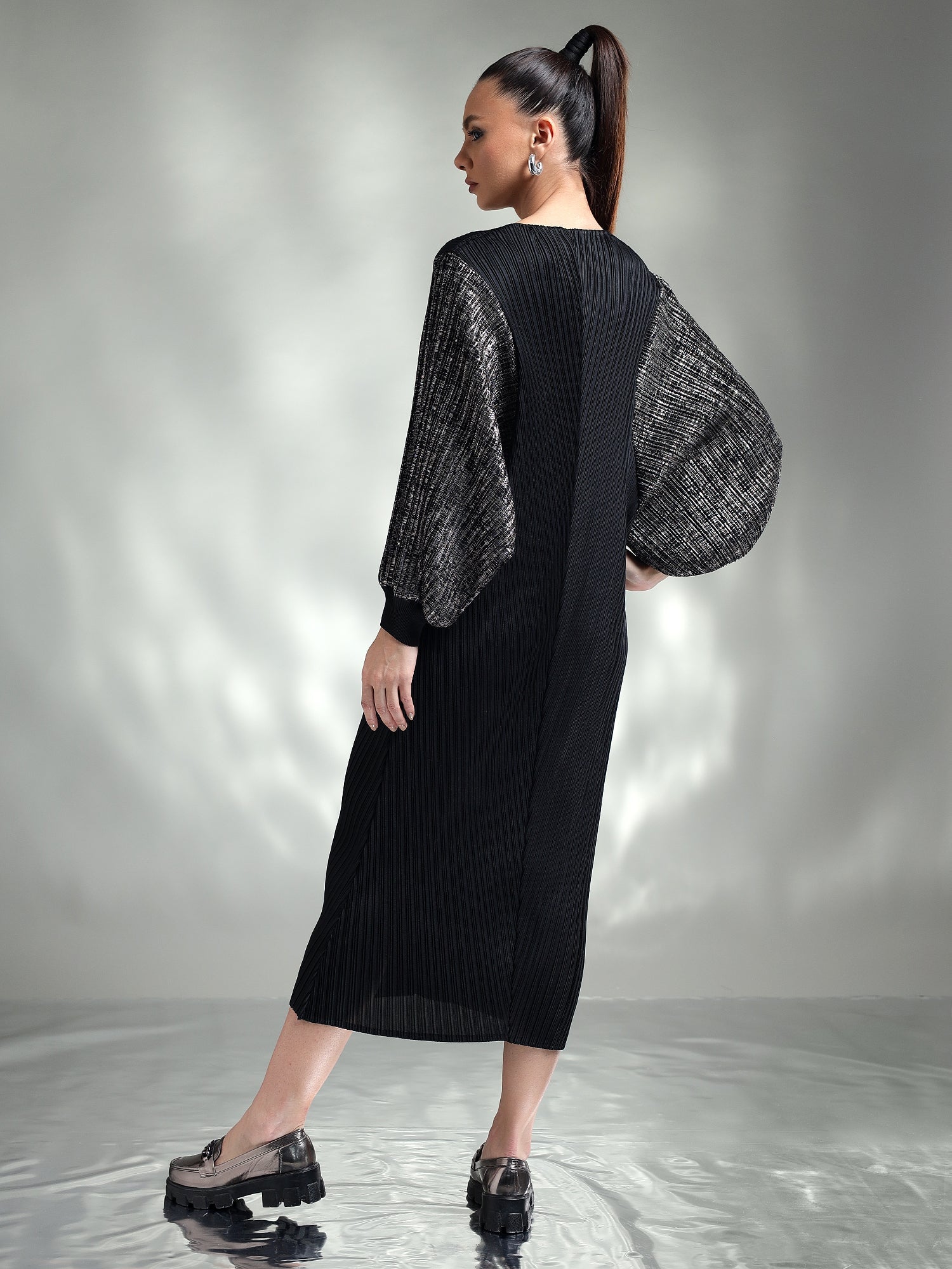 Doria Metallic Dress