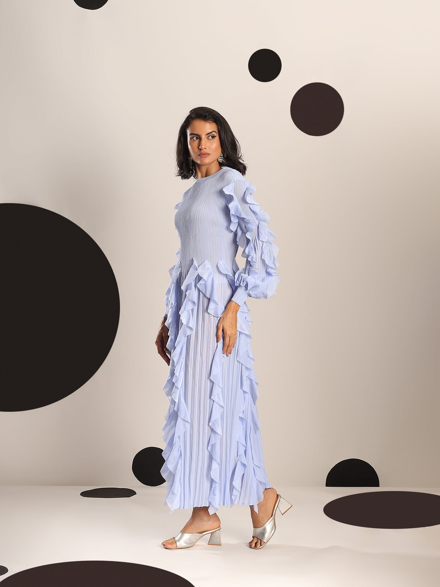 Orchid Ruffle Dress