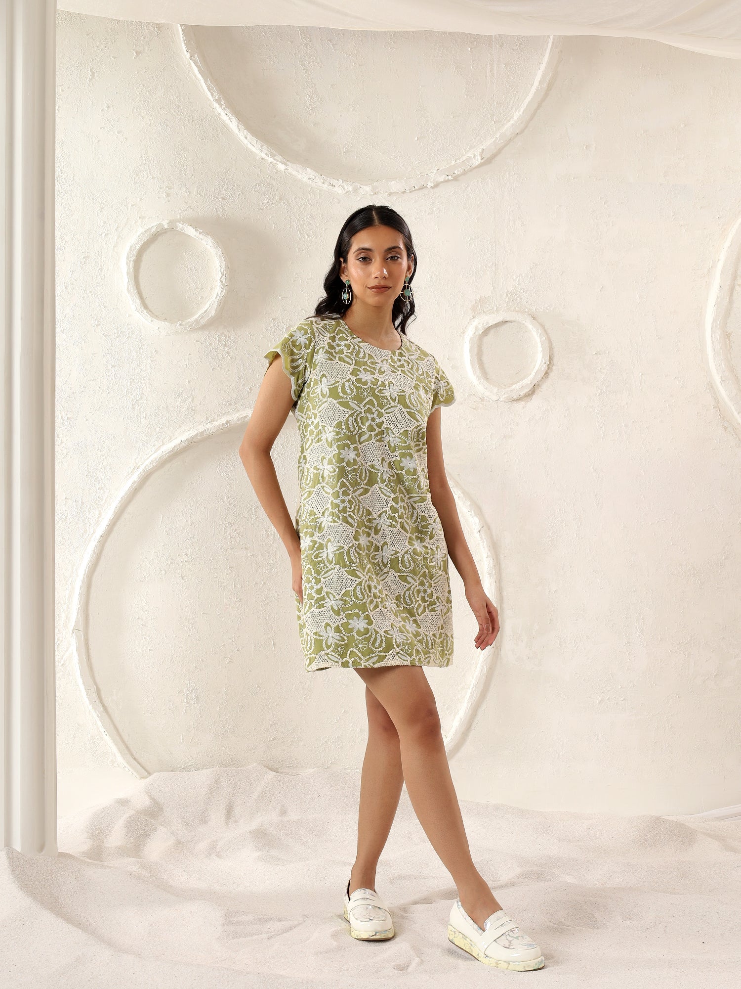 Pistachio Meadow Dress